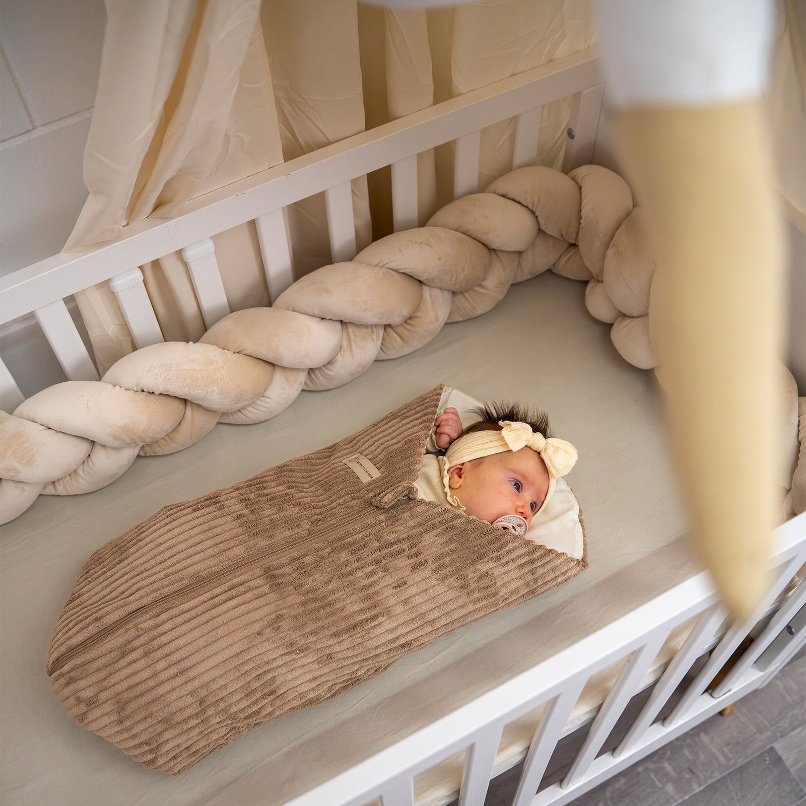 Pucksack Cord mitwachsend - Wärmender Ganzjahres Babyschlafsack - Pucksack