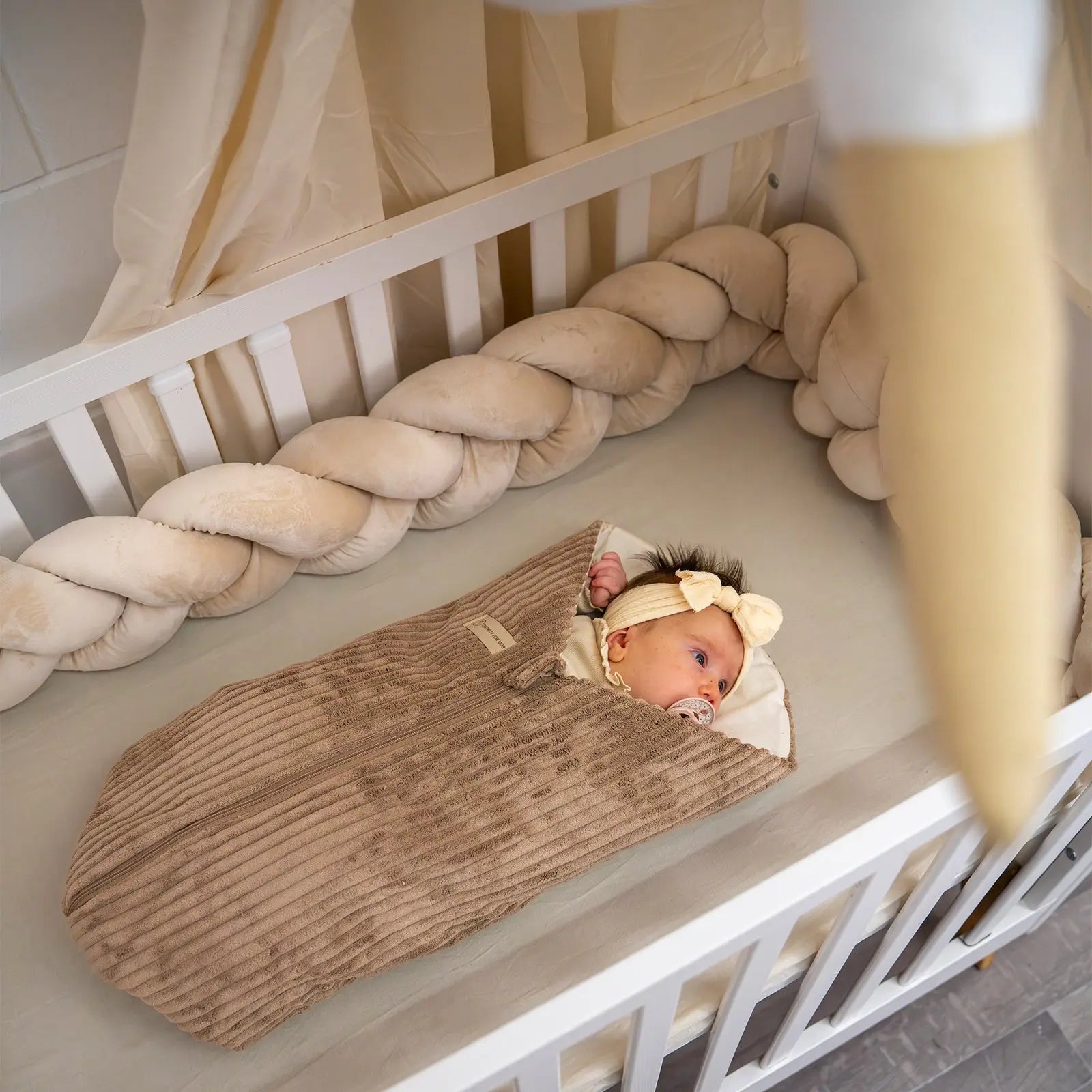 Pucksack Cord mitwachsend - Wärmender Ganzjahres Babyschlafsack - Pucksack