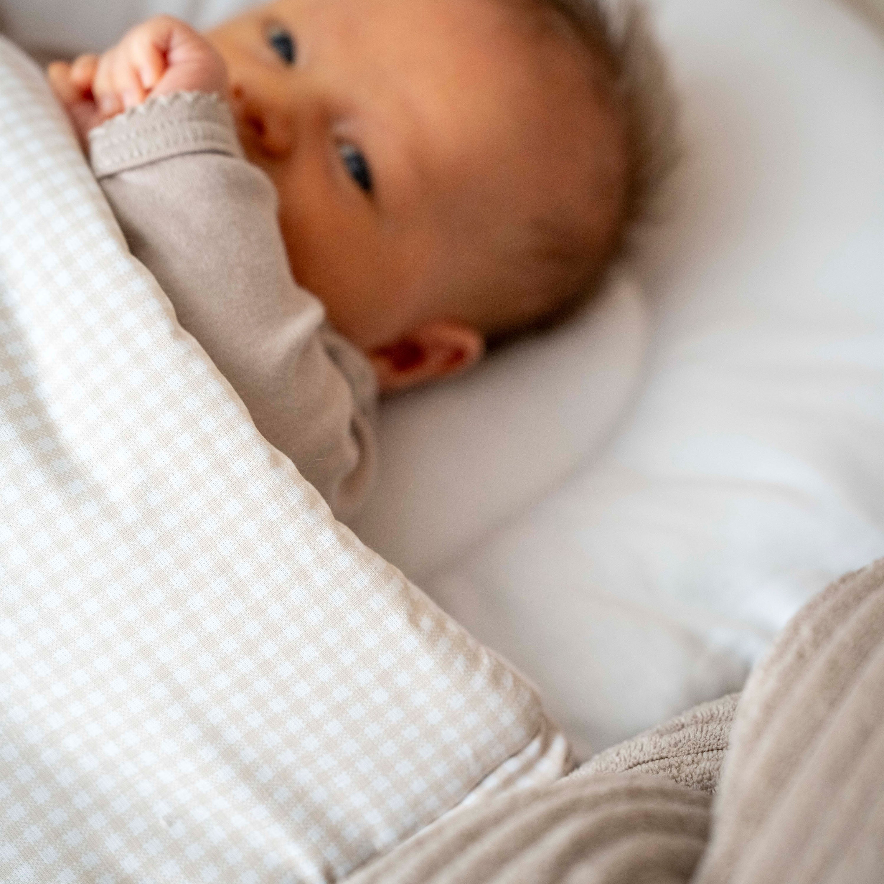 Babyschlafsack Sleepy Baumwolle kariert – Ganzjahresschlafsack - Babyschlafsack