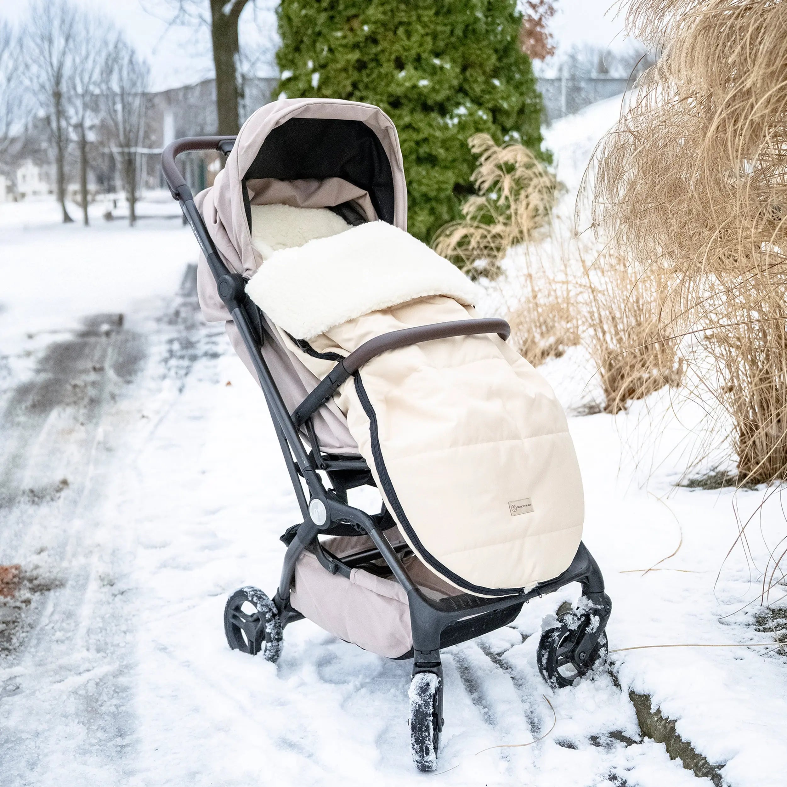 Winterfußsack wasserabweisend Innenfutter aus Merinowolle - Kinderwagen District for Kids