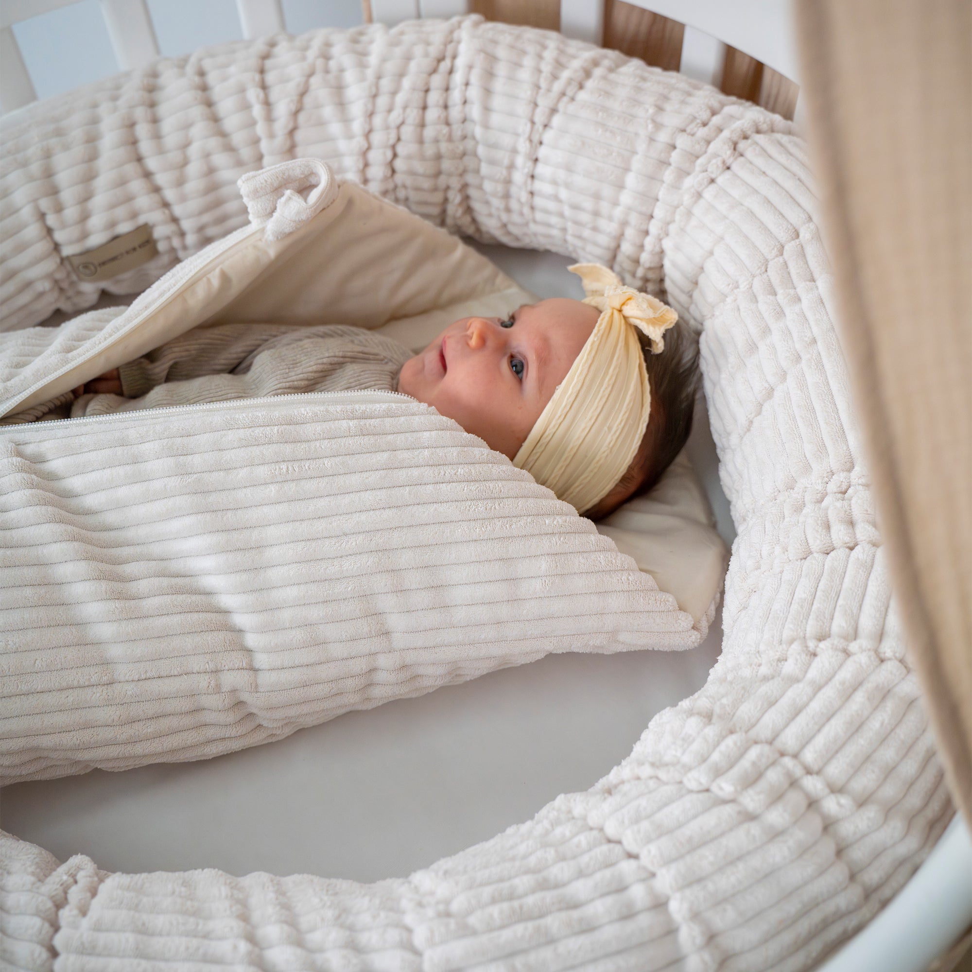 Pucksack Cord mitwachsend - Wärmender Ganzjahres Babyschlafsack - Pucksack