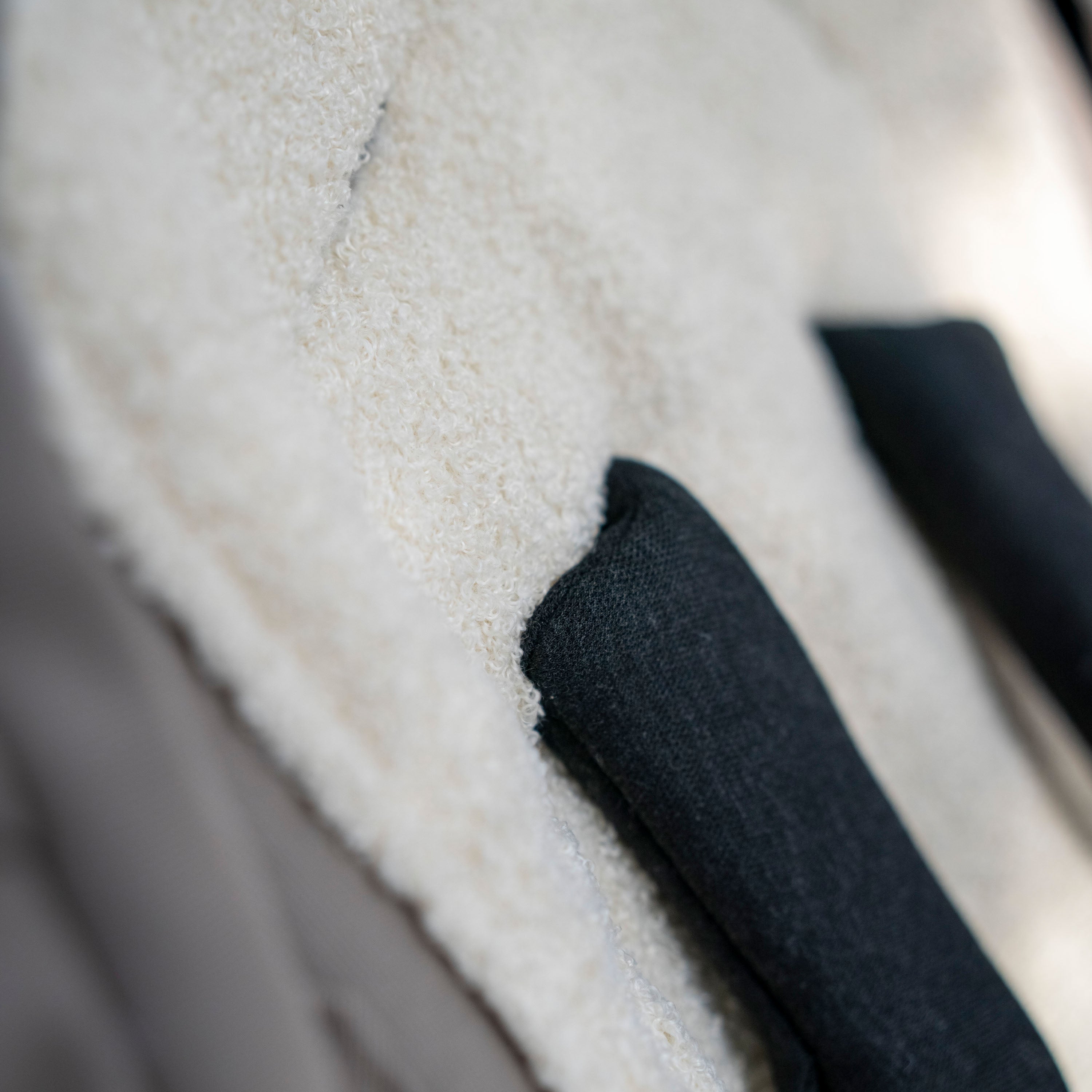 Sitzauflage Teddystoff Boucle für den Kinderwagen - universell passend - Sitzauflage