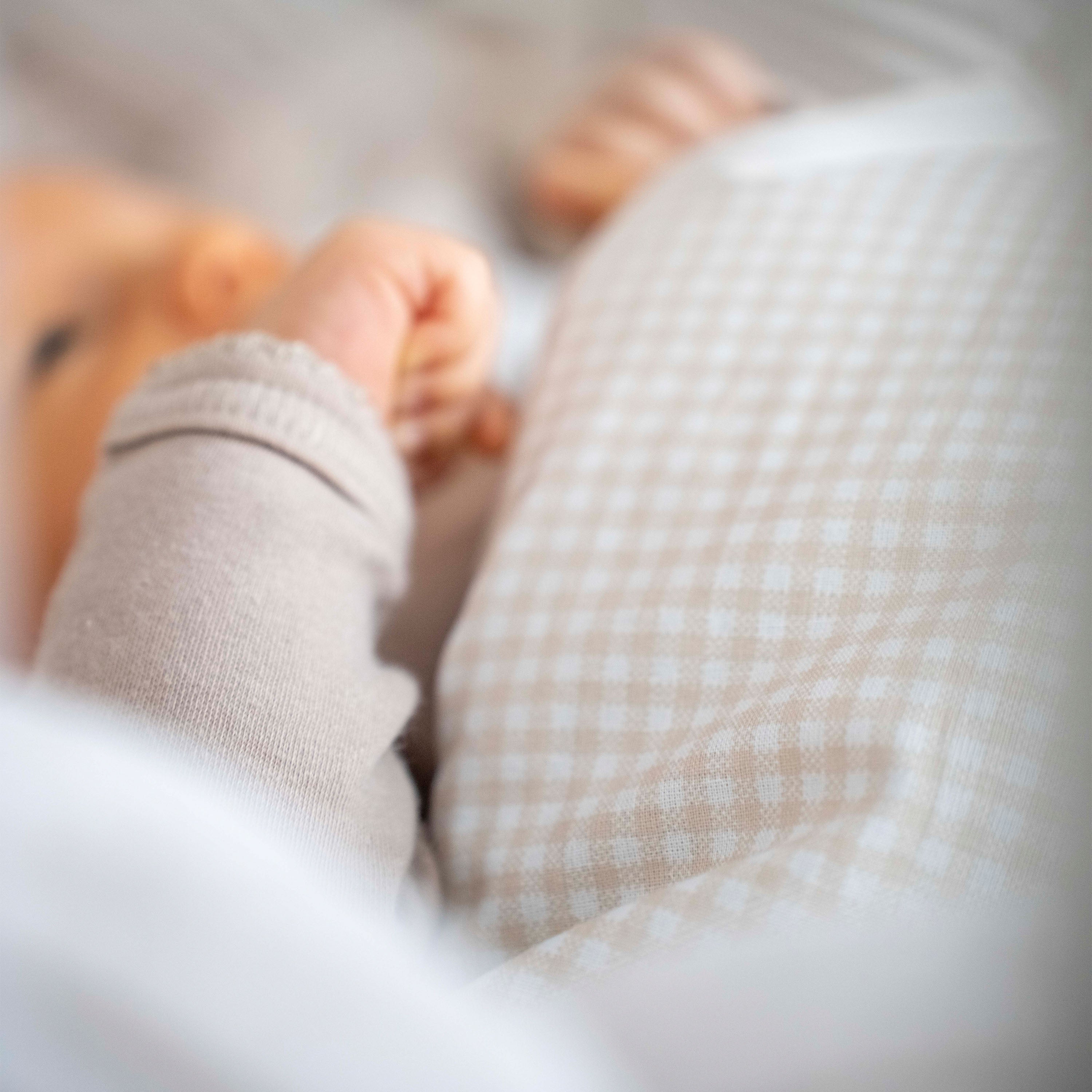 Babyschlafsack Dreamy Baumwolle kariert – Stylischer Ganzjahresschlafsack - Babyschlafsack