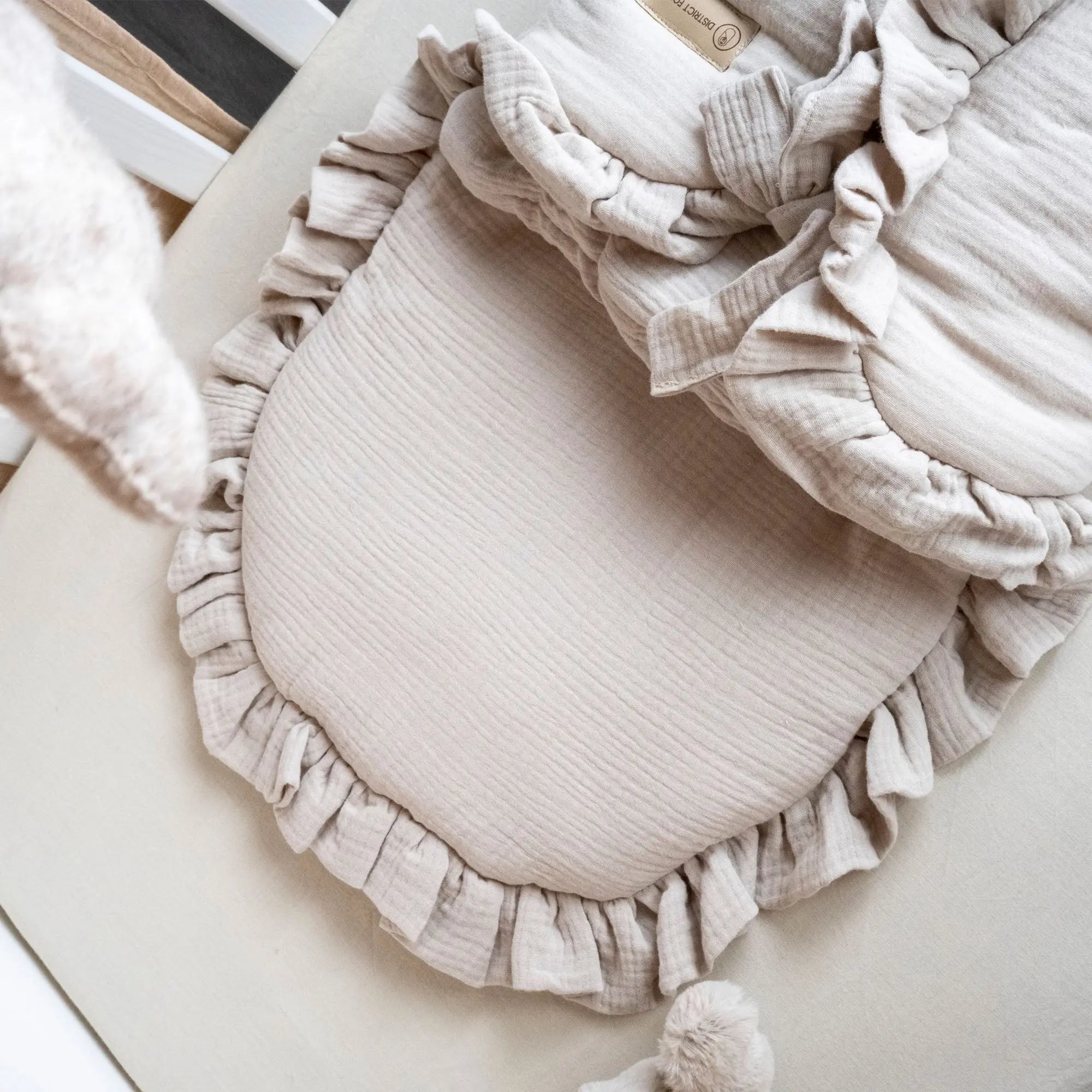 Babyschlafsack Cuddly Musselin mit Schleifen - ganzjähriger Puckschlafsack Babyschlafsack