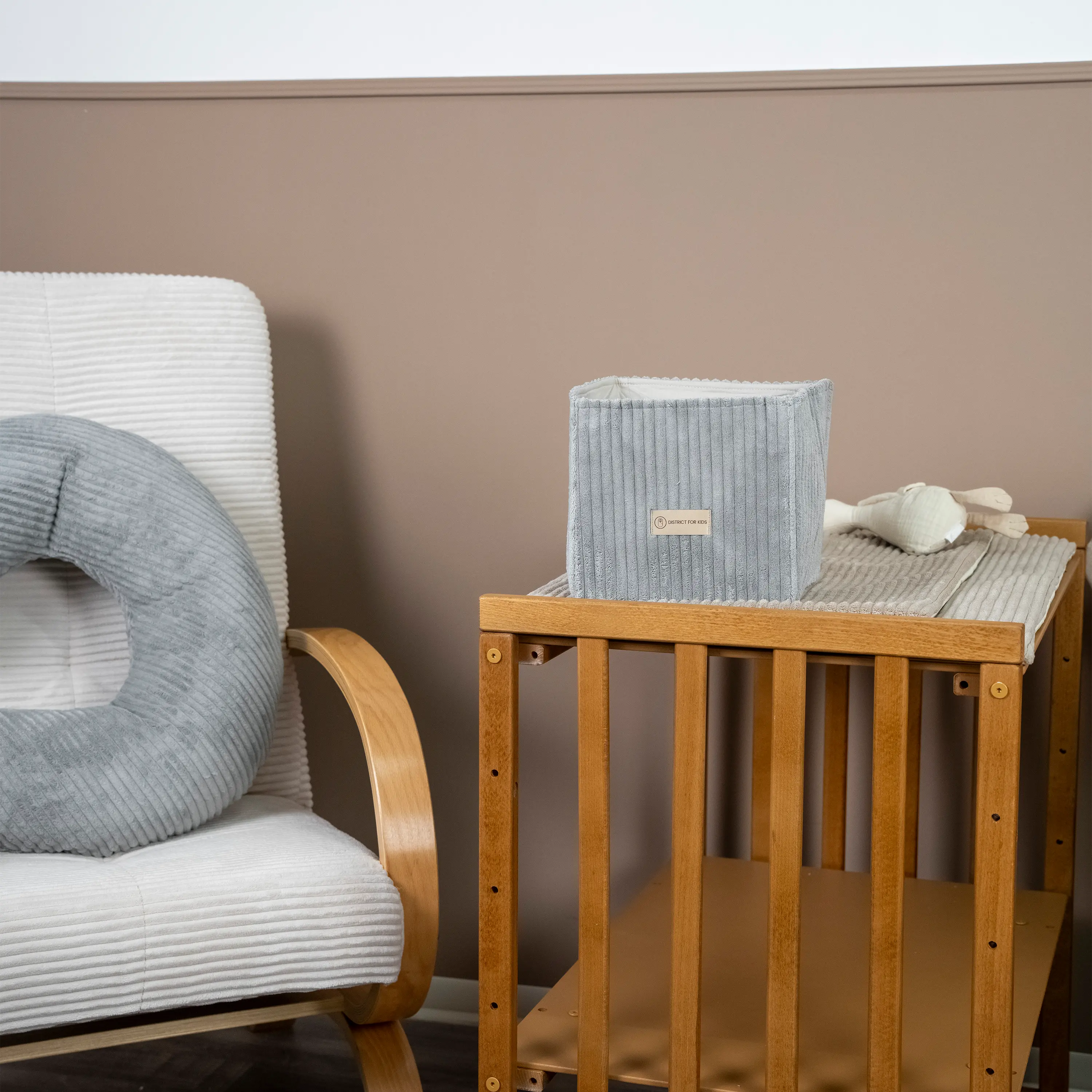 Wickeltisch-Korb Cord – praktisches Utensilo für Wickeltisch & Babyzimmer District for Kids