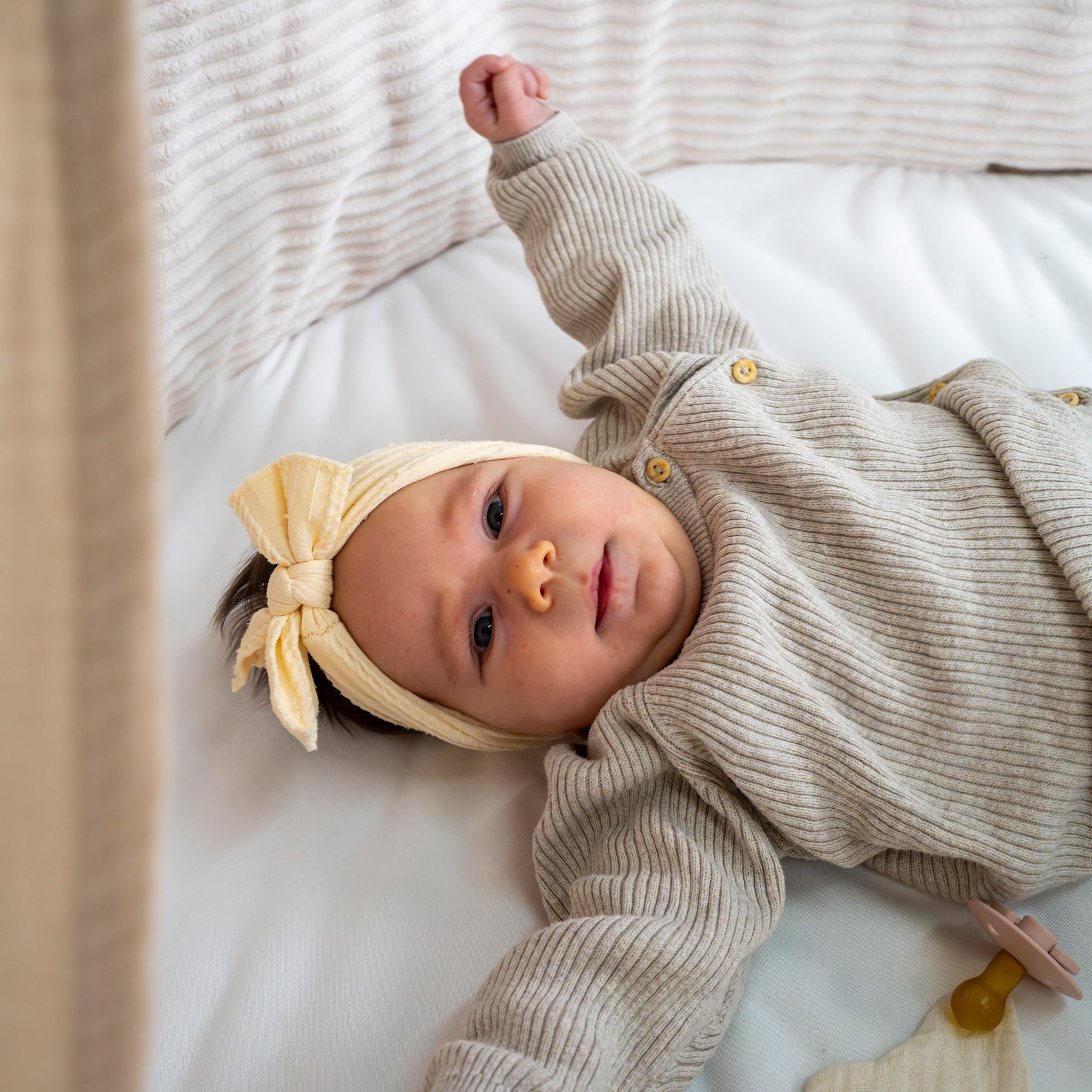 Bettumrandung Cord – Moderne & kuschelige Umrandung für Babybett & Beistellbett - Bettumrandung