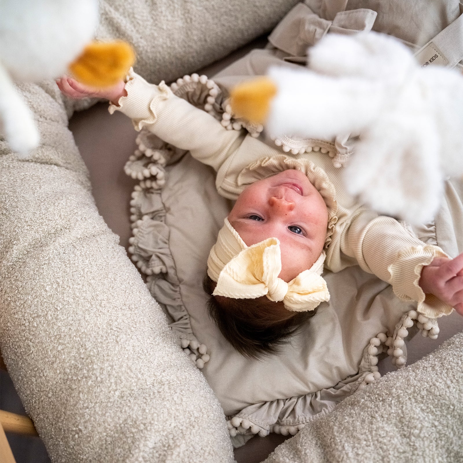 Babyhörnchen Boho für Babys – Puckdecke & Einschlagsdecke - Beige / 2.5 TOG - Einschlagdecke