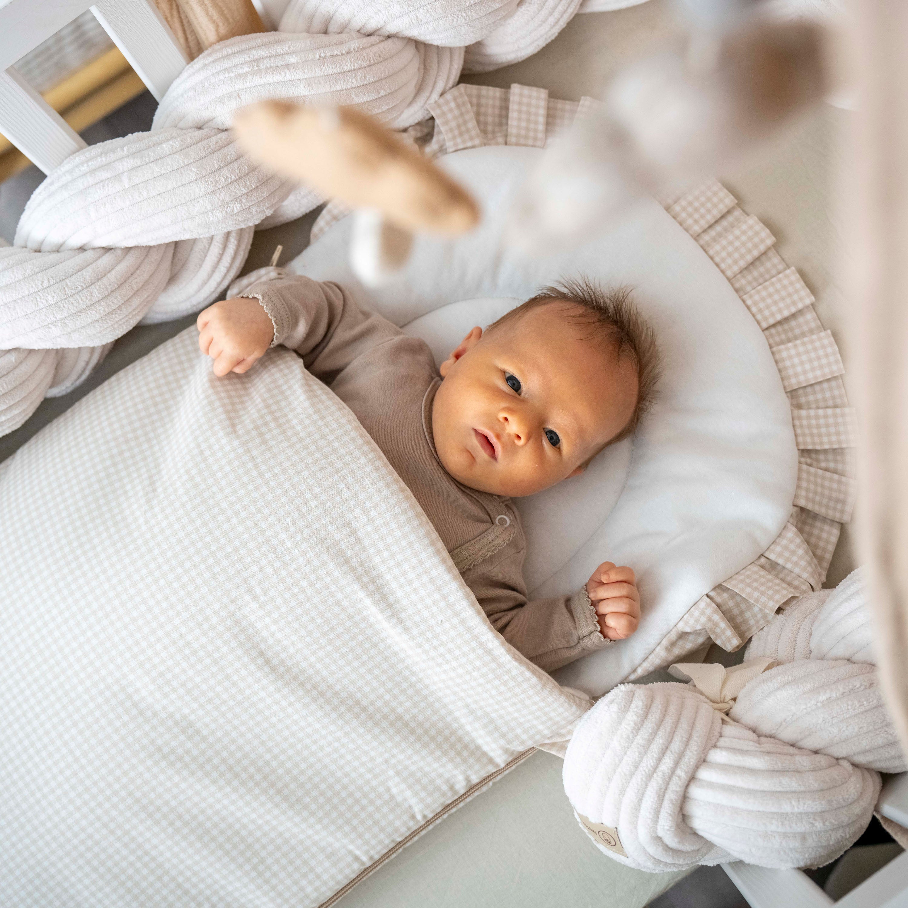 Babyschlafsack Dreamy Baumwolle kariert – Stylischer Ganzjahresschlafsack - Babyschlafsack