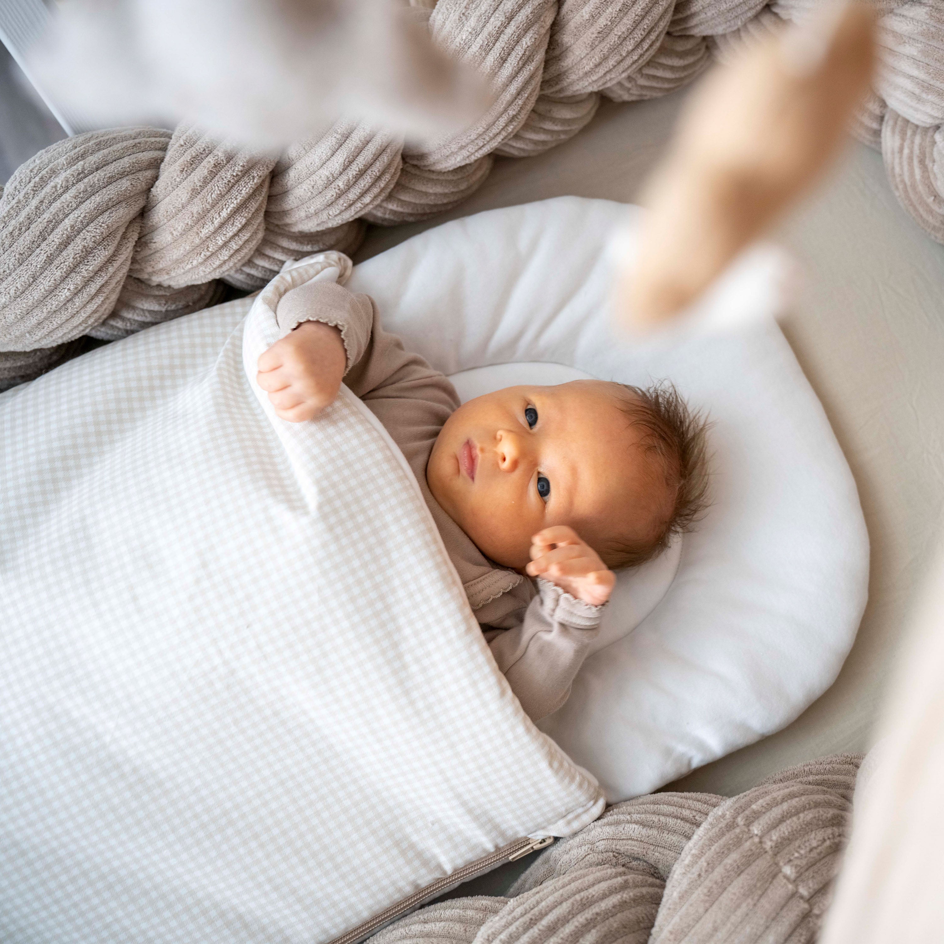 Babyschlafsack Sleepy Baumwolle kariert – Ganzjahresschlafsack - Babyschlafsack