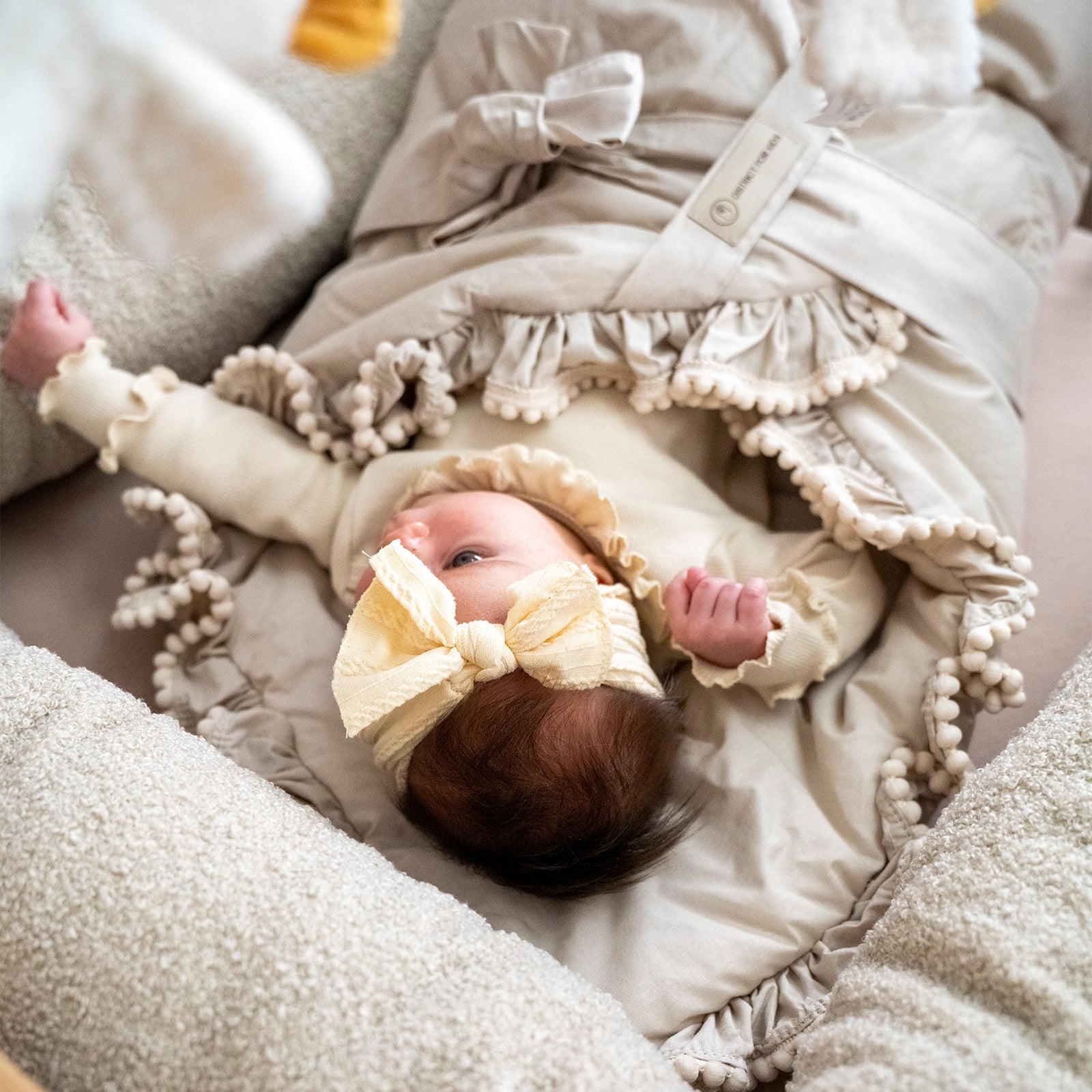Babyhörnchen Boho für Babys – Puckdecke & Einschlagsdecke - Beige / 2.5 TOG - Einschlagdecke