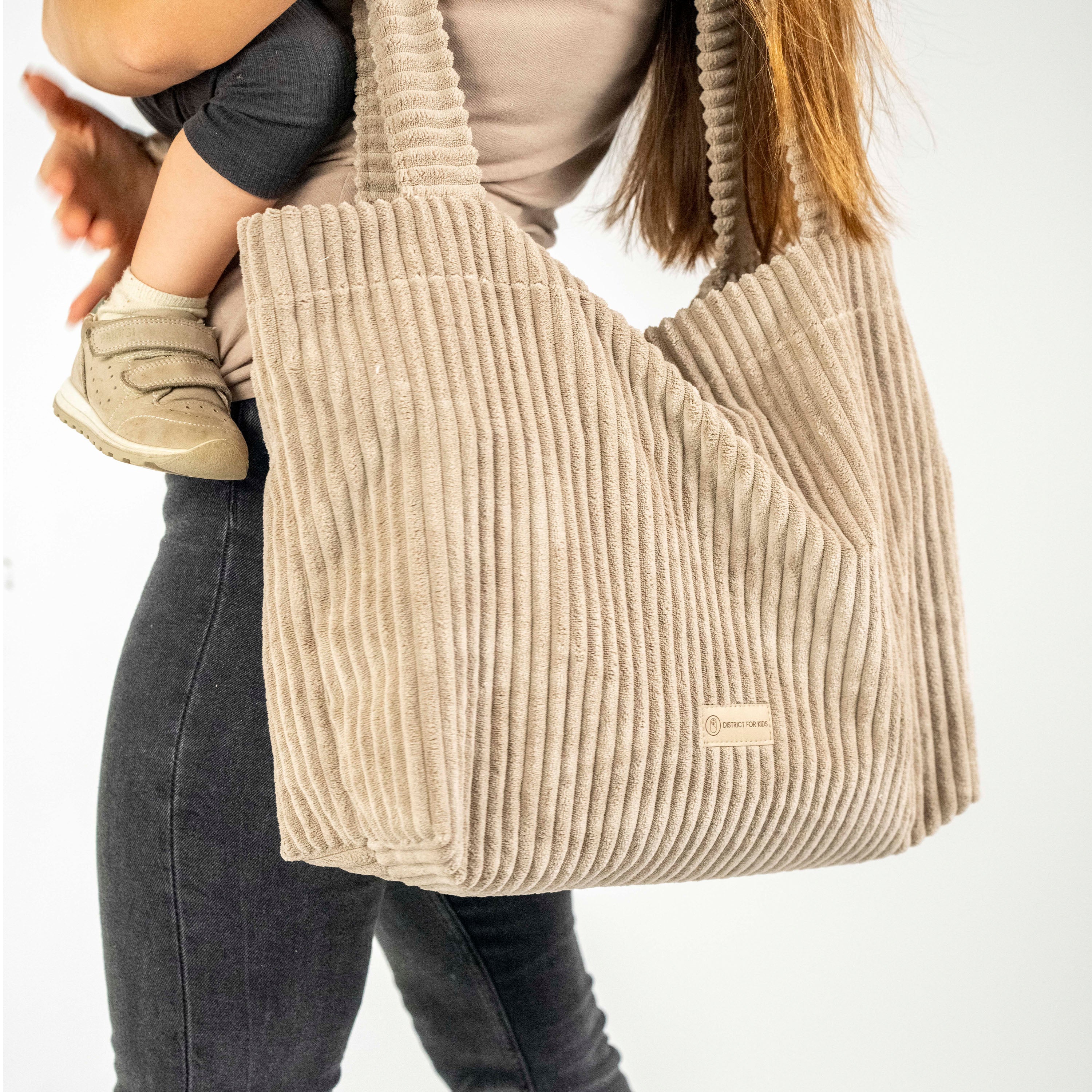 Wickeltasche Cord für den Kinderwagen- Mom bag - Wickeltasche