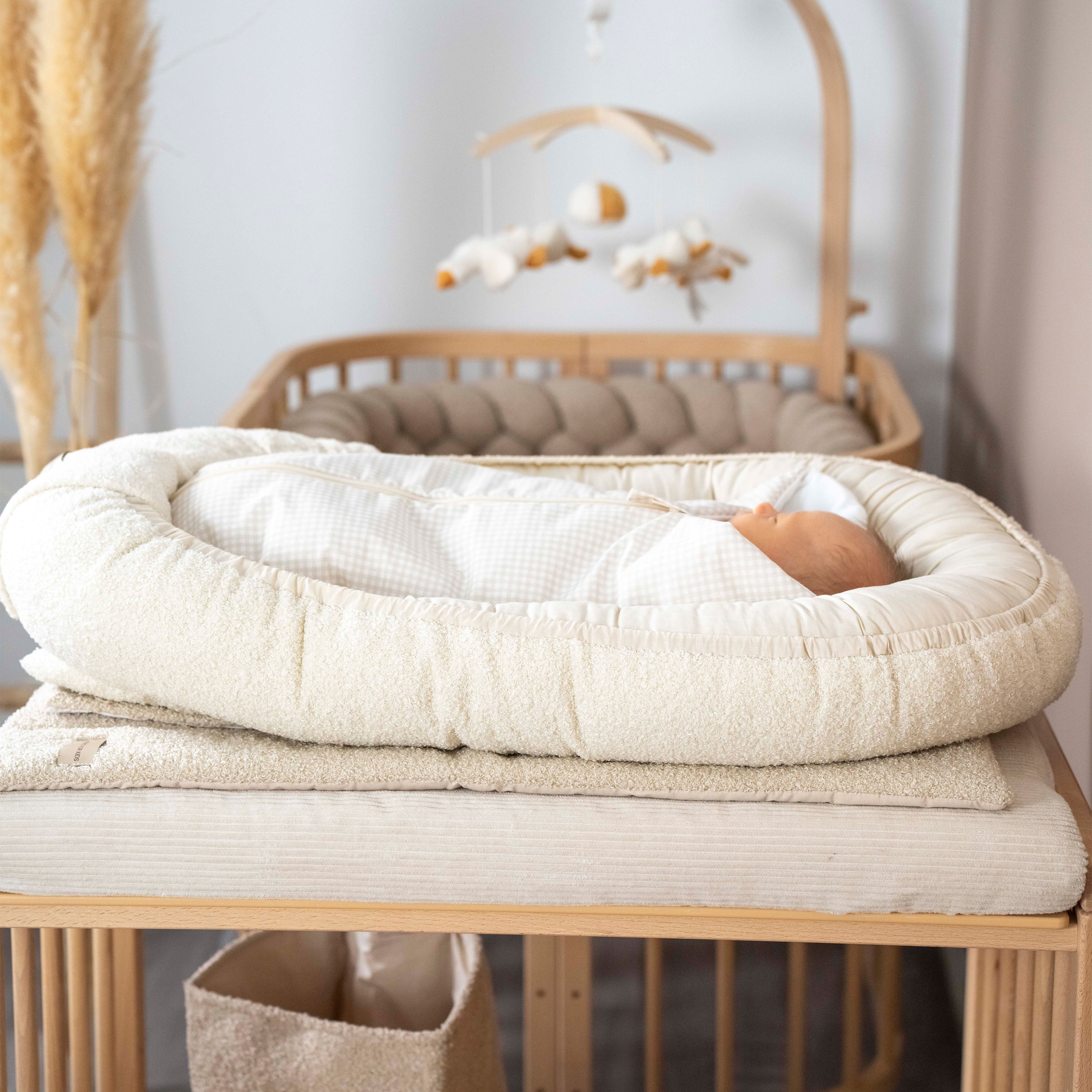 Pucksack Baumwolle kariert mitwachsend - Ganzjahresschlafsack & Einschlafhilfe - Pucksack