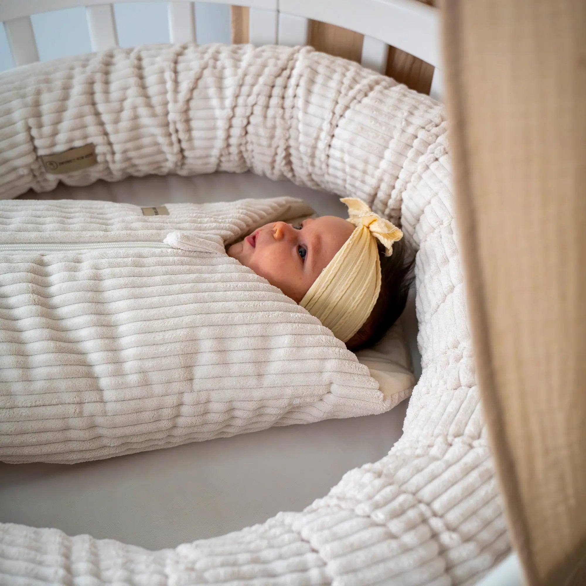 Pucksack Cord mitwachsend - Wärmender Ganzjahres Babyschlafsack - Pucksack
