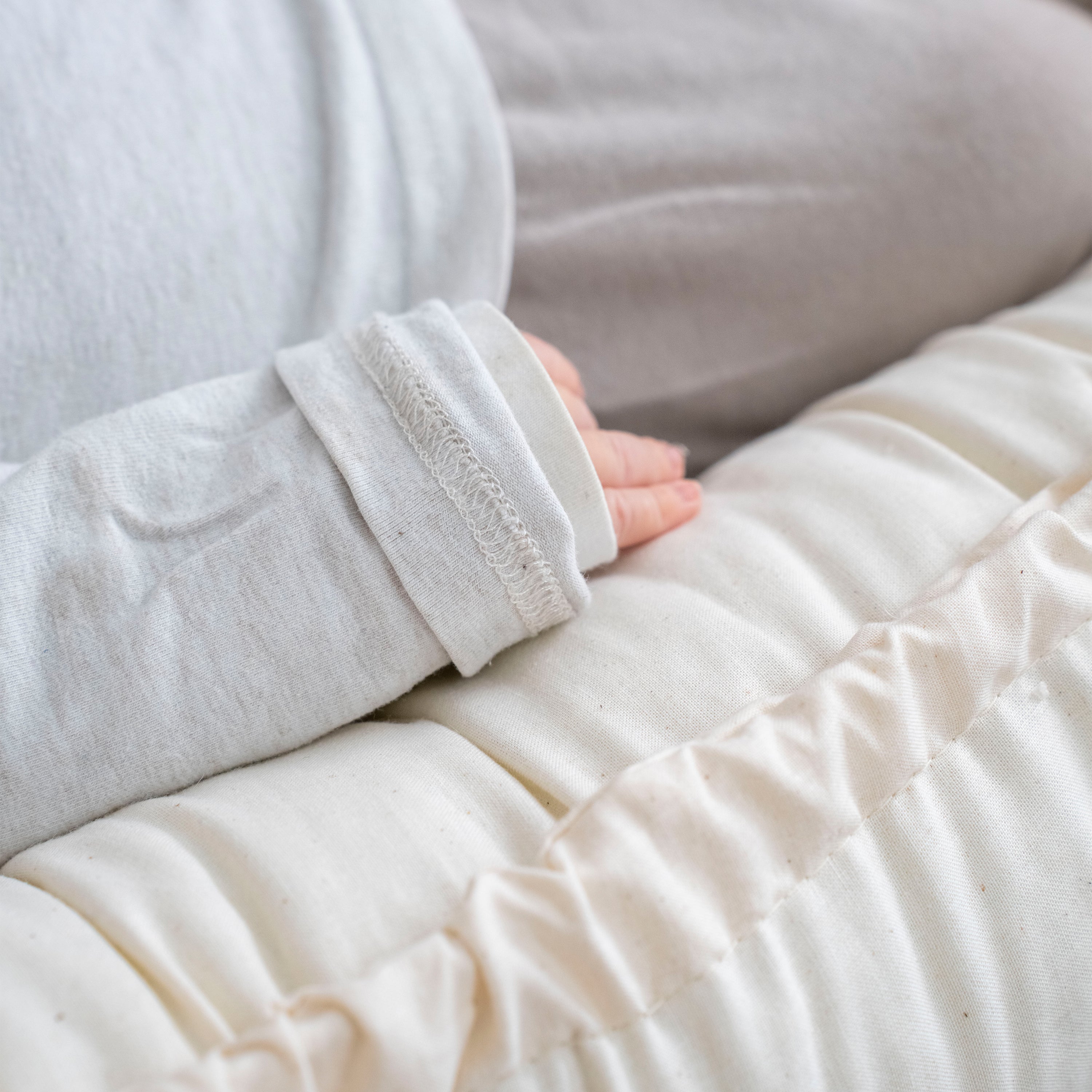 Babynestchen Bio Baumwolle – mitwachsender & nachhaltiger Baby-Kokon - Natur - Babynestchen