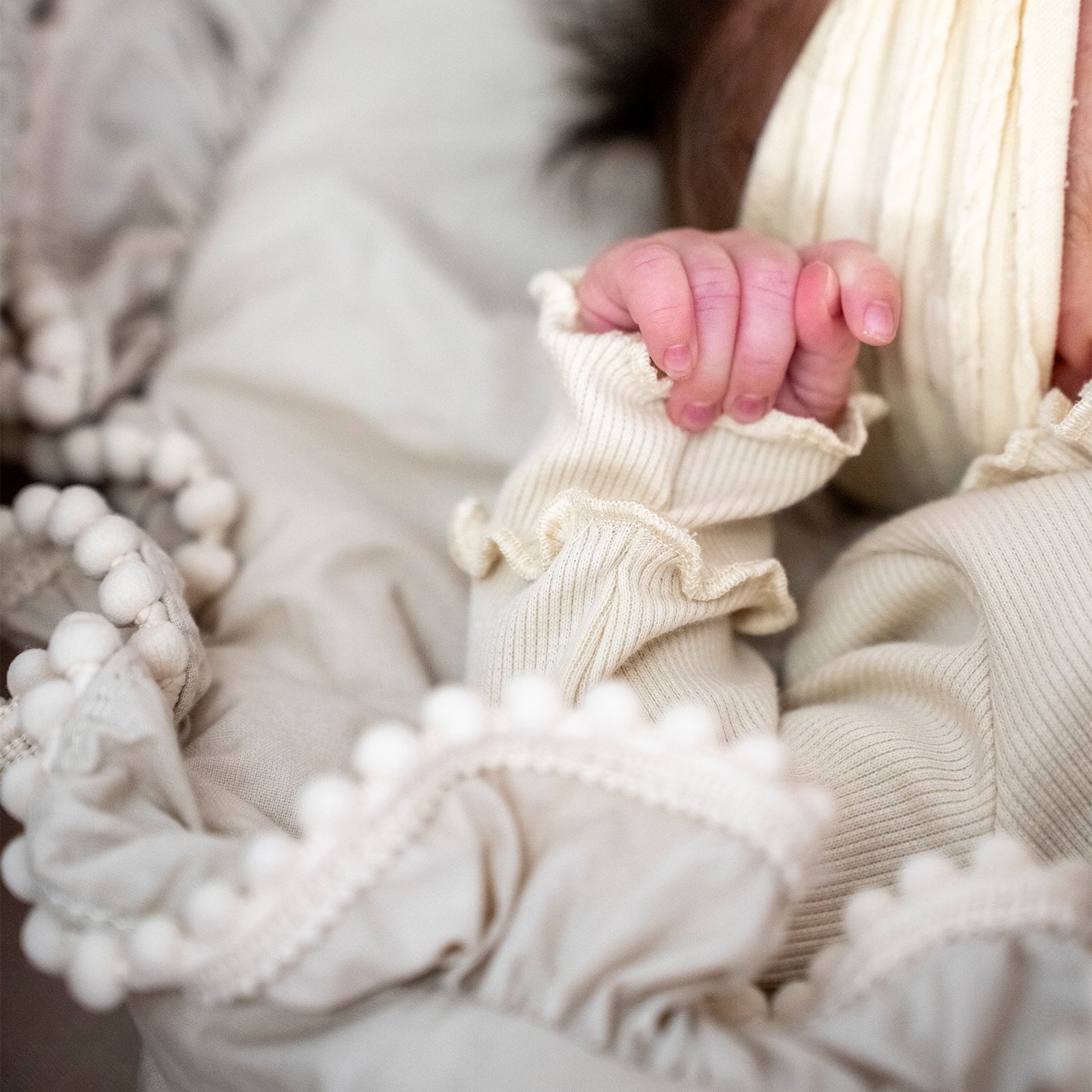 Babyhörnchen Boho für Babys – Puckdecke & Einschlagsdecke - Beige / 2.5 TOG - Einschlagdecke