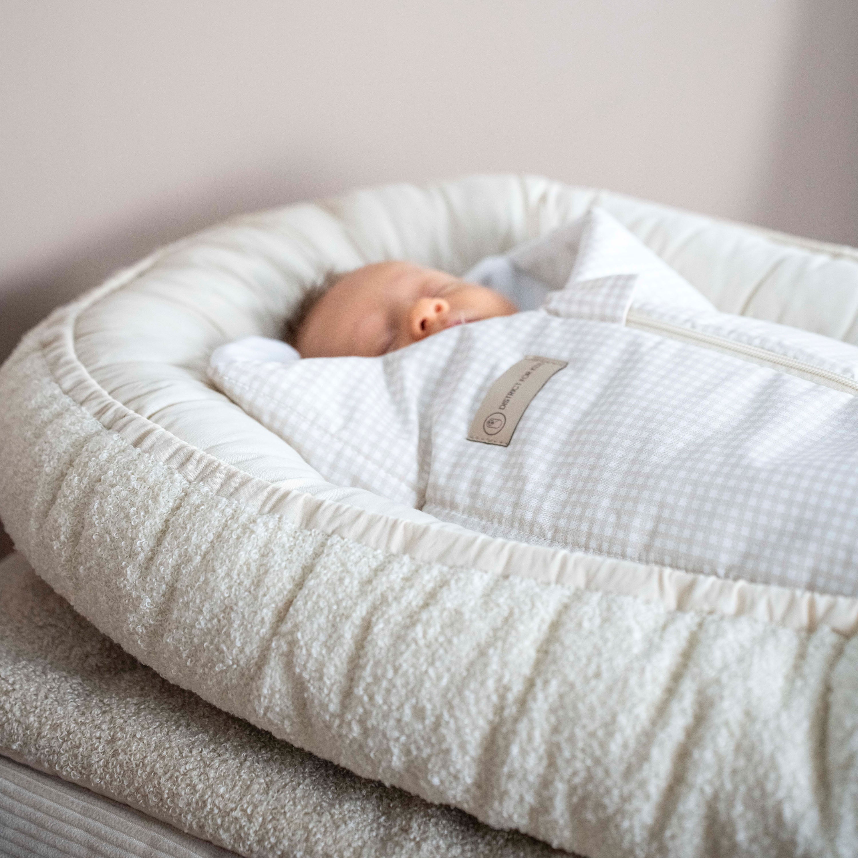 Pucksack Baumwolle kariert mitwachsend - Ganzjahresschlafsack & Einschlafhilfe - Pucksack