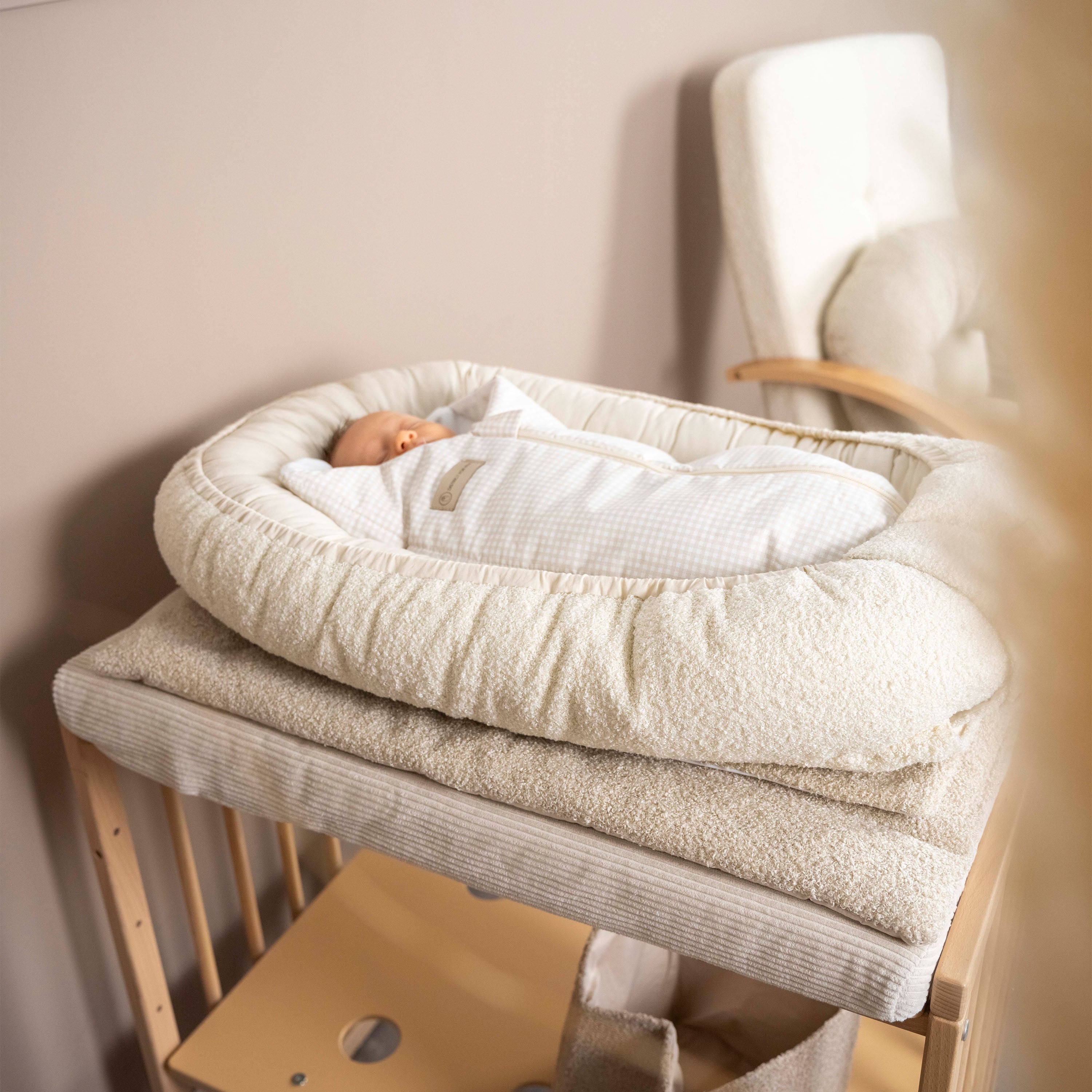 Pucksack Baumwolle kariert mitwachsend - Ganzjahresschlafsack & Einschlafhilfe - Pucksack