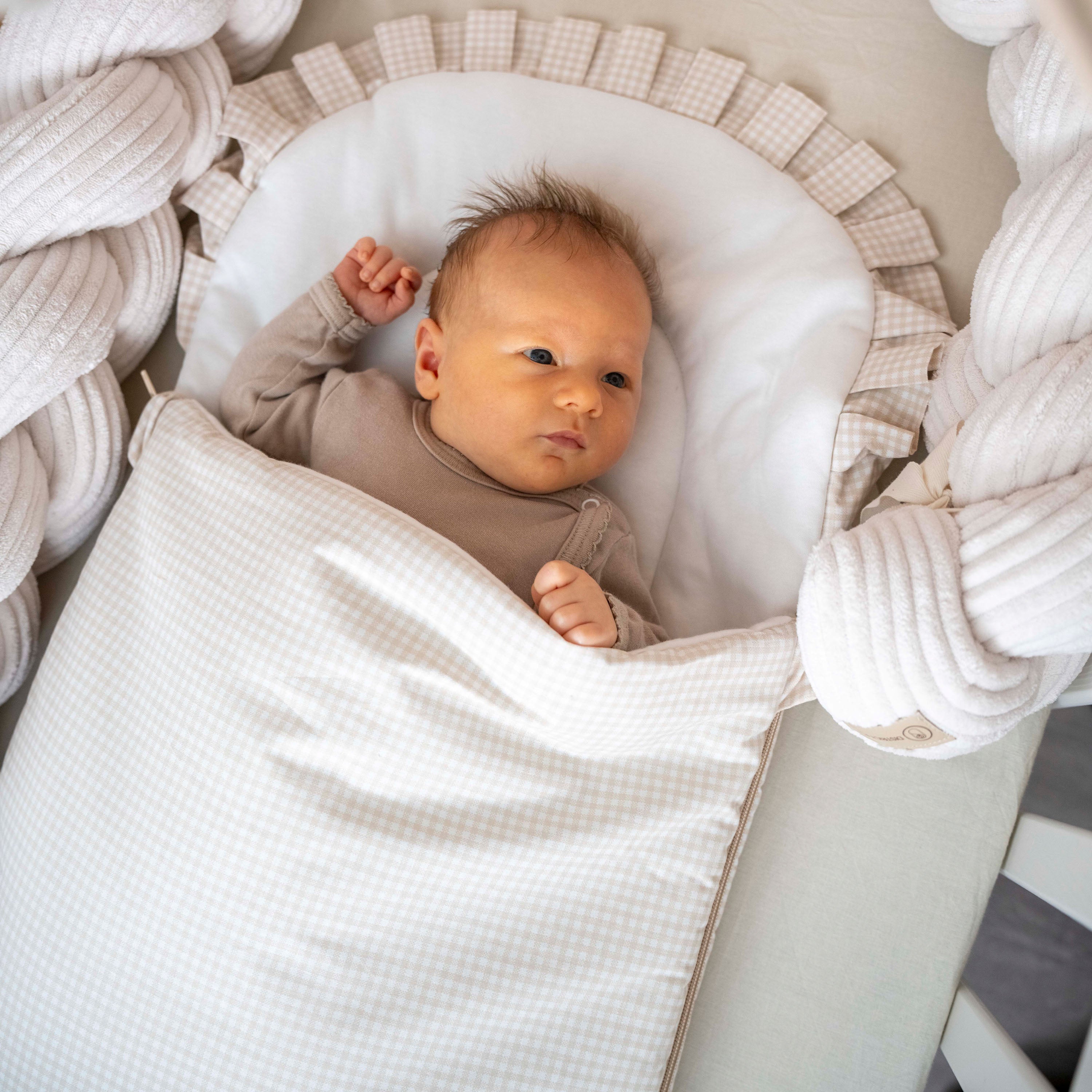 Babyschlafsack Dreamy Baumwolle kariert – Stylischer Ganzjahresschlafsack - Babyschlafsack