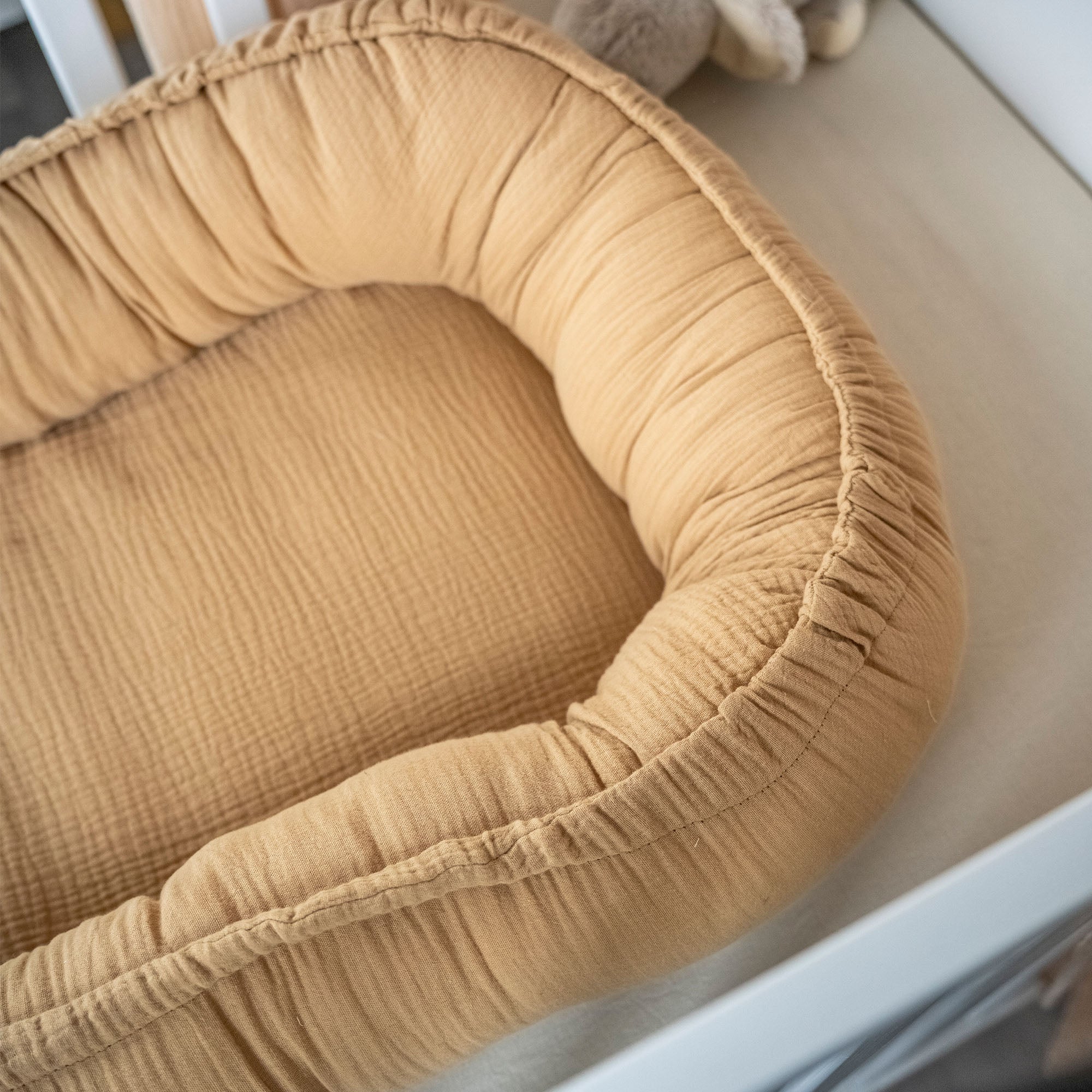 Babynestchen Musselin – Weicher mitwachsender Baby Kokon - Babynestchen