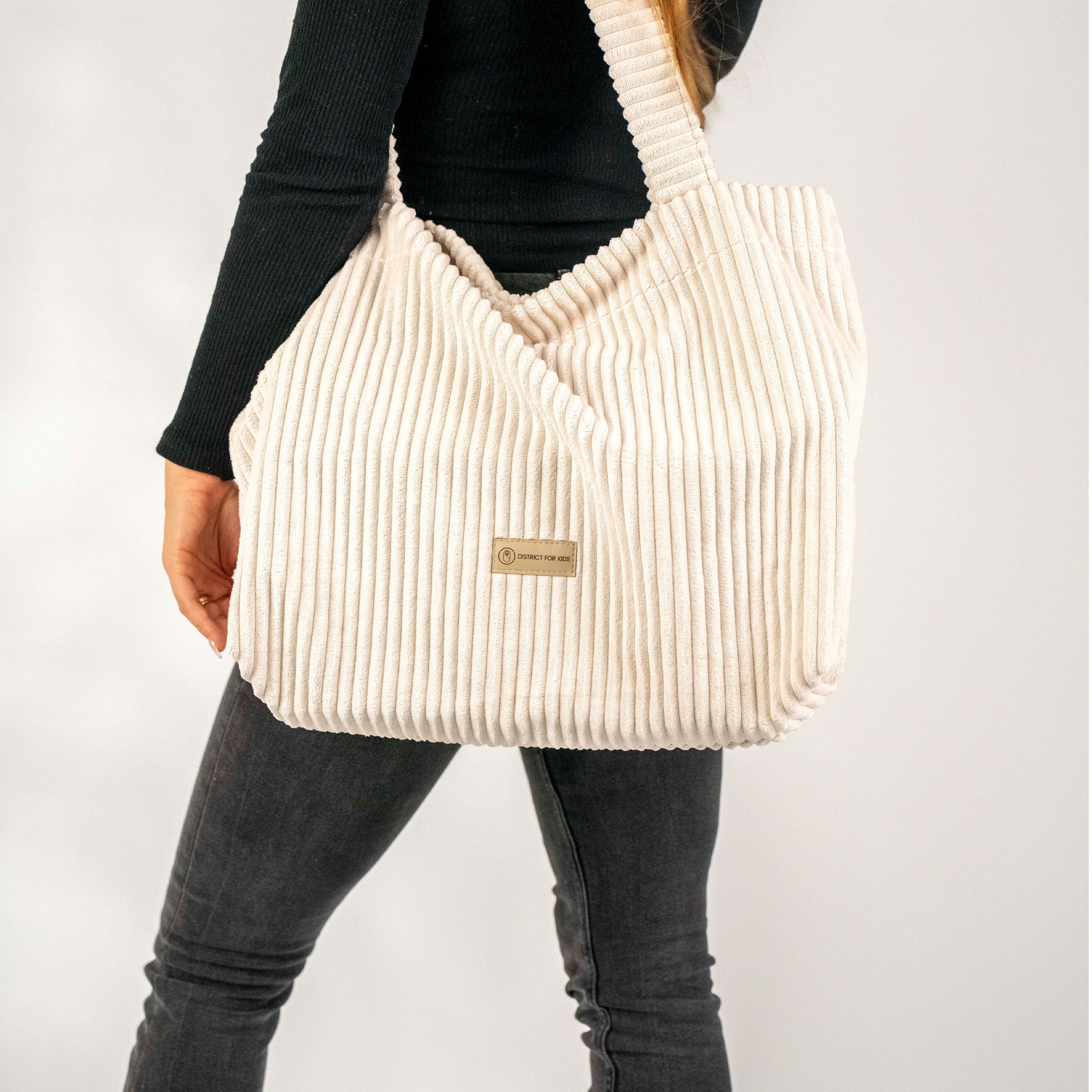 Shopper Mom Bag Cord - Perfekt für den Alltag Kinderwagen Cross Shoulder - Wickeltasche