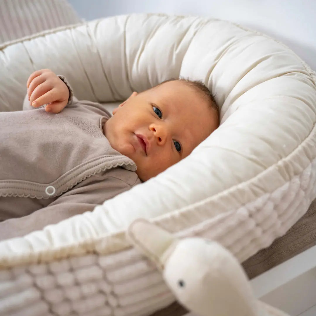 Babynestchen Cord – Mitwachsender weicher Baby-Kokon - Babynestchen