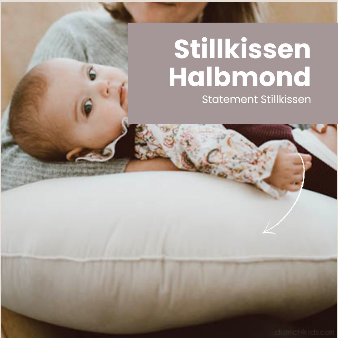 Stillkissen Halbmond Velours– Komfort Unterstützung & vielseitige Nutzung - Stillkissen