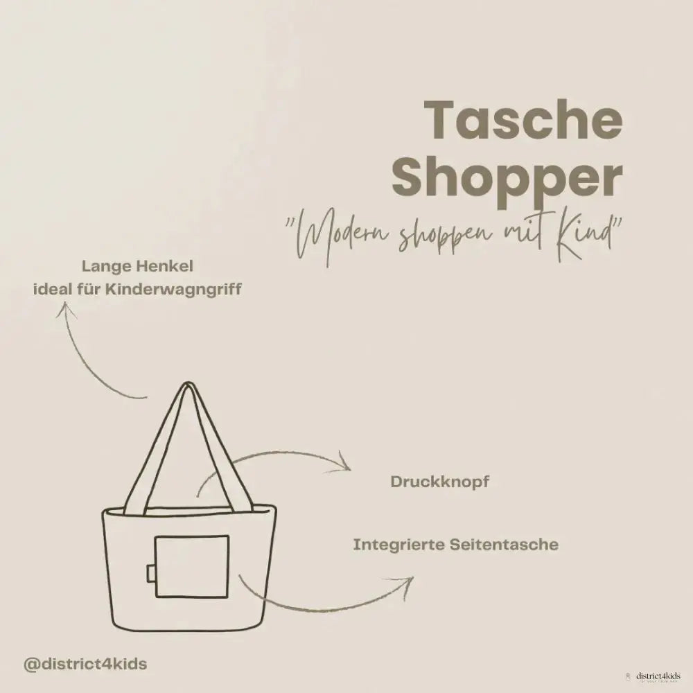 Shopper Mom Bag Cord - Perfekt für den Alltag Kinderwagen Cross Shoulder - Wickeltasche
