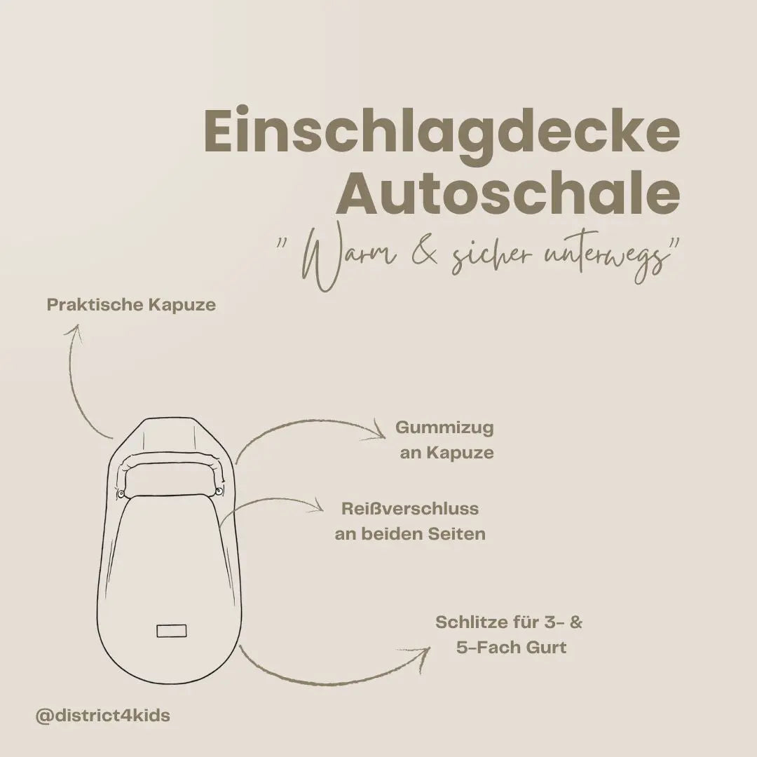 Winterfußsack Cord – warm & stylisch für Kinderwagen & Autoschale - Winterfußsack