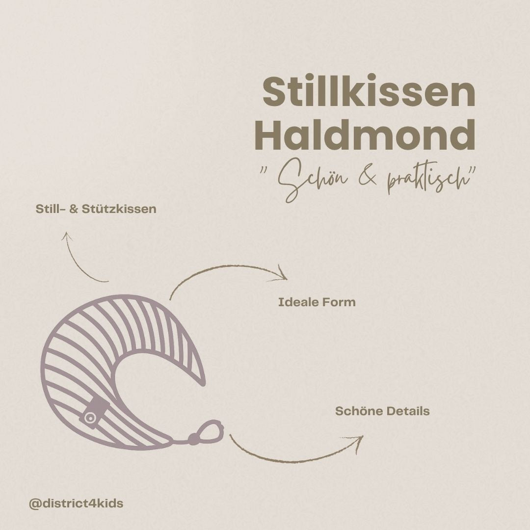 Stillkissen Halbmond Teddystoff Boucle – Komfort Unterstützung & stilvolle Optik - Stillkissen
