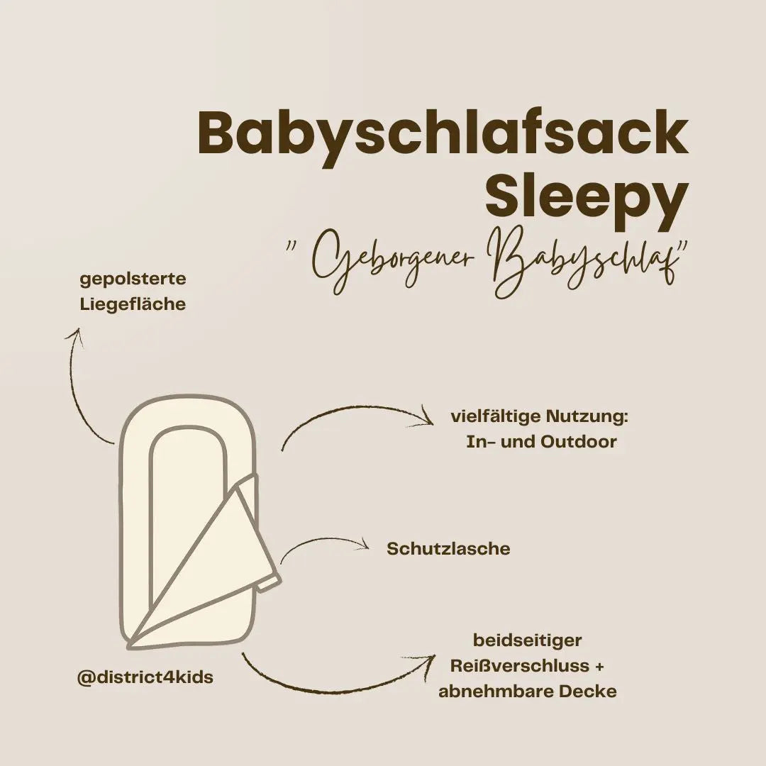 Babyschlafsack Sleepy Cord – Kuscheliger Ganzjahresschlafsack - Babyschlafsack