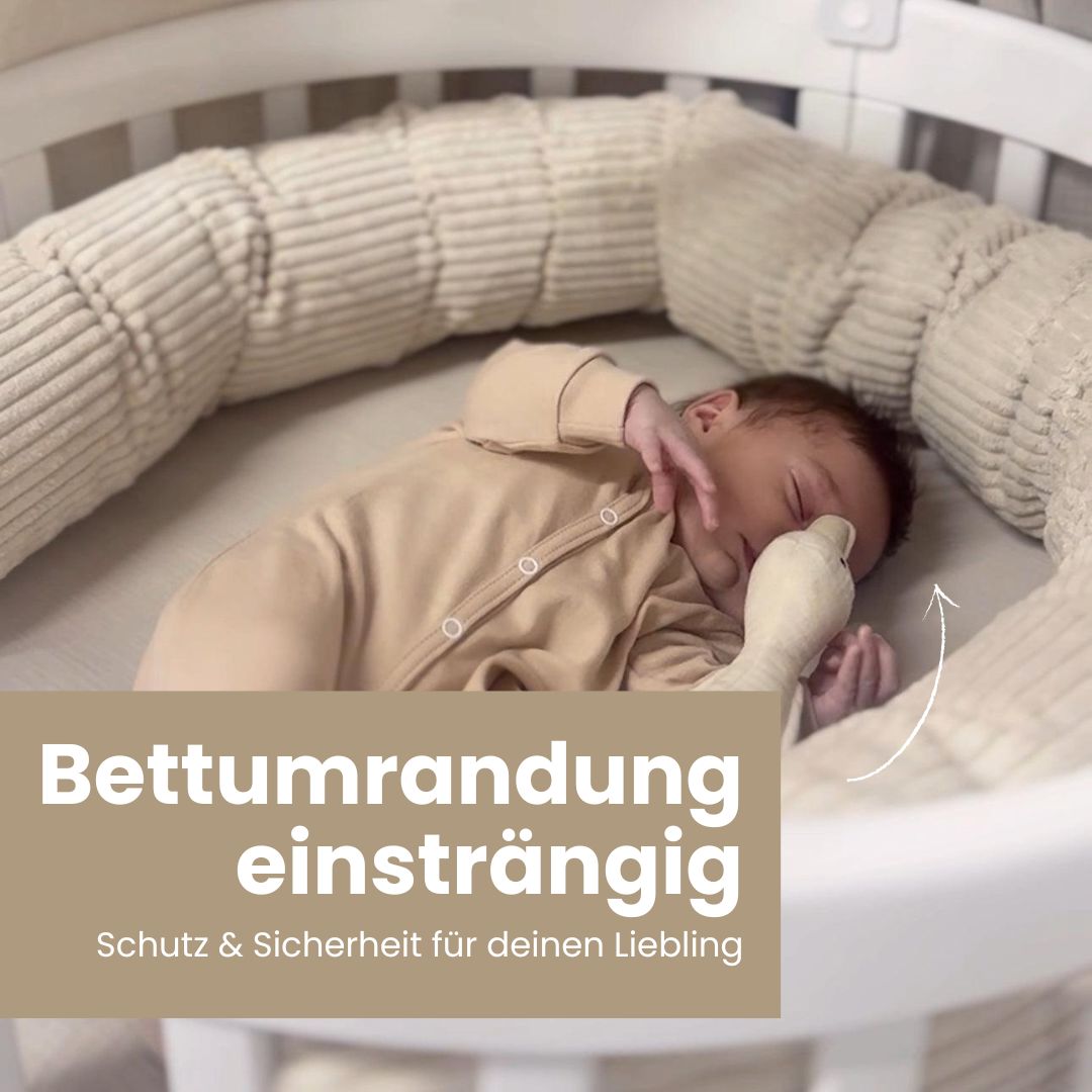 Bettschlange einsträngig Cord - Schutz Komfort & Vielseitigkeit für dein Baby - Baby & Kleinkind