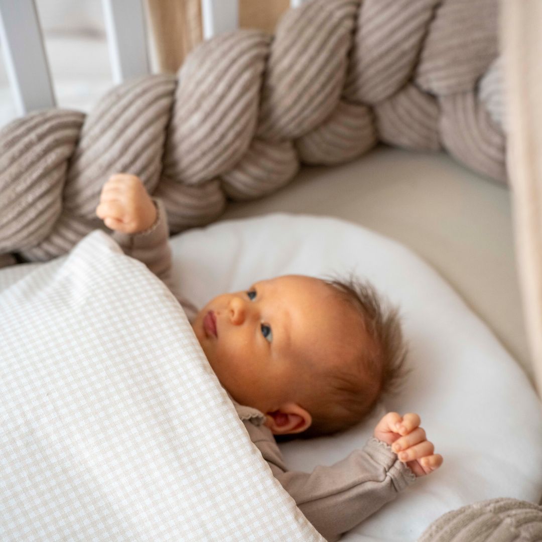 Bettschlange geflochten Cord – Kuschelige & robuste Bettumrandung - Baby & Kleinkind