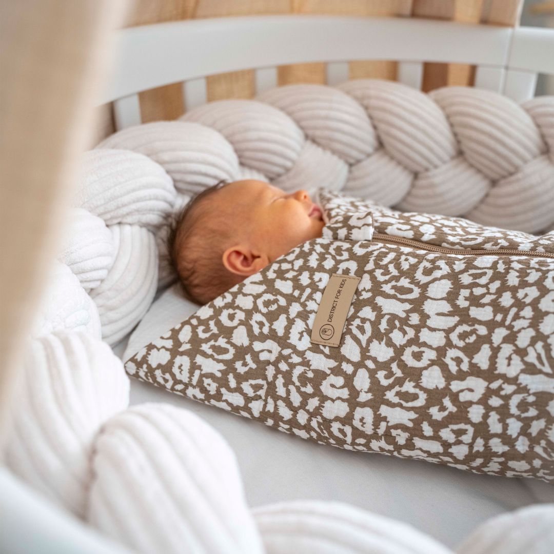 Bettschlange geflochten Cord – Kuschelige & robuste Bettumrandung - Baby & Kleinkind