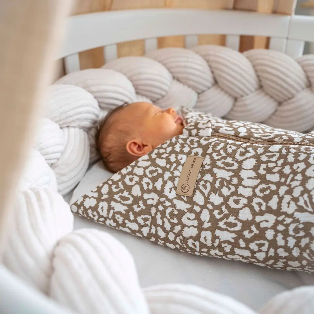 Bettschlange geflochten Cord – Kuschelige & robuste Bettumrandung - Baby & Kleinkind