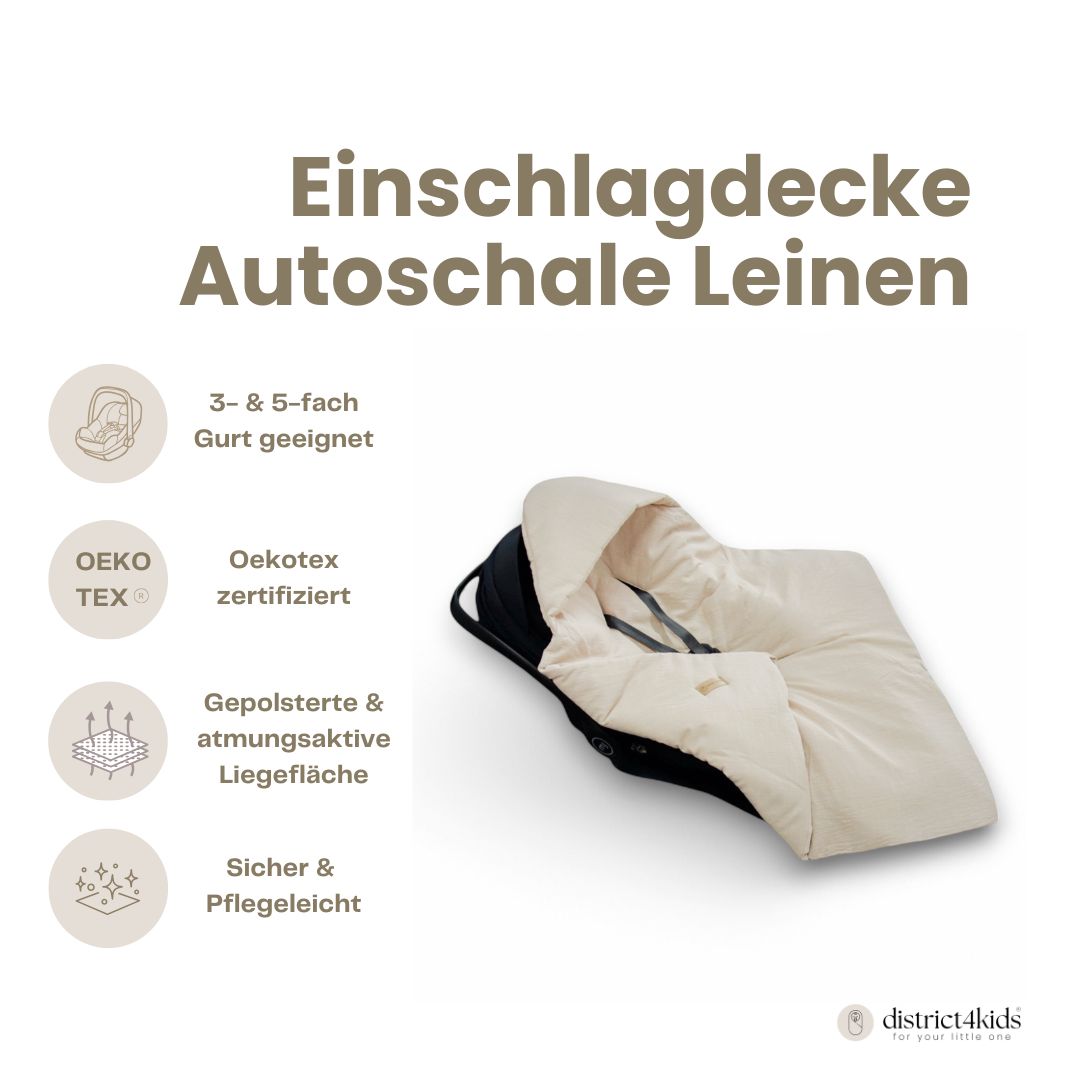 Einschlagdecke Leinen – Perfekt für jede Autoschale - Einschlagdecke Autoschale