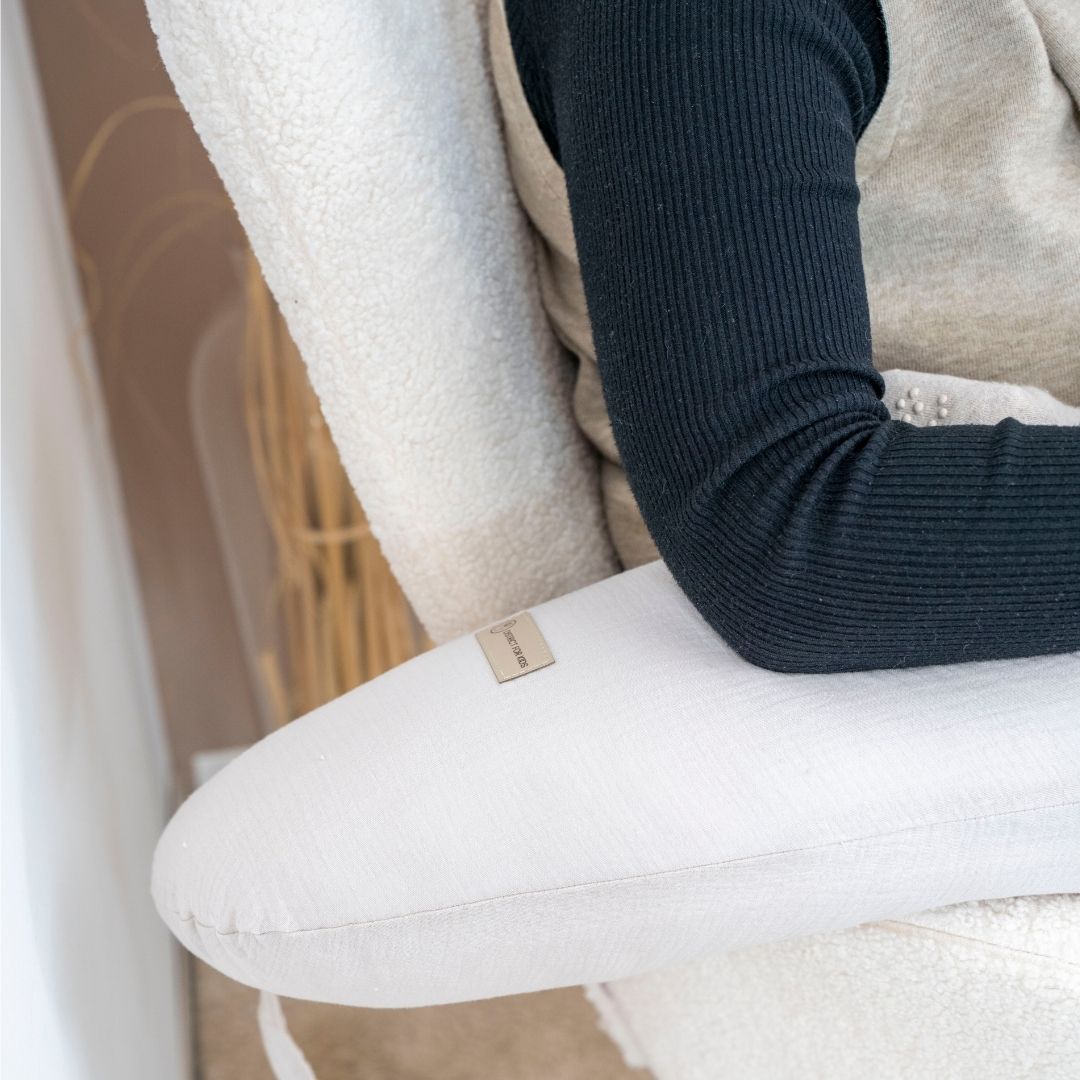 Stillkissen & Schwangerschaftskissen Musselin XXL - ergonomisch & vielseitig - Stillkissen