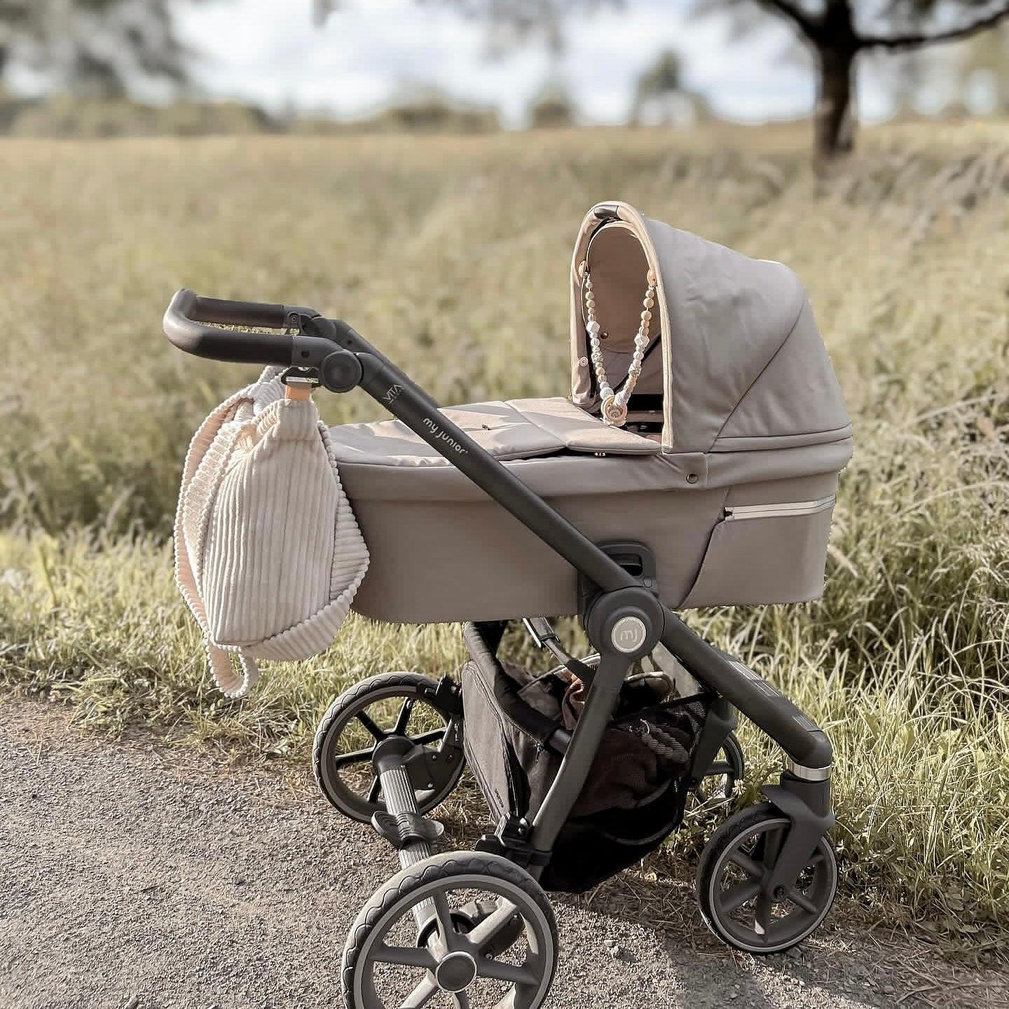 Wickeltasche Kinderwagen Cord - Mom bag-Wickeltasche-District for Kids-Creme-District for Kids