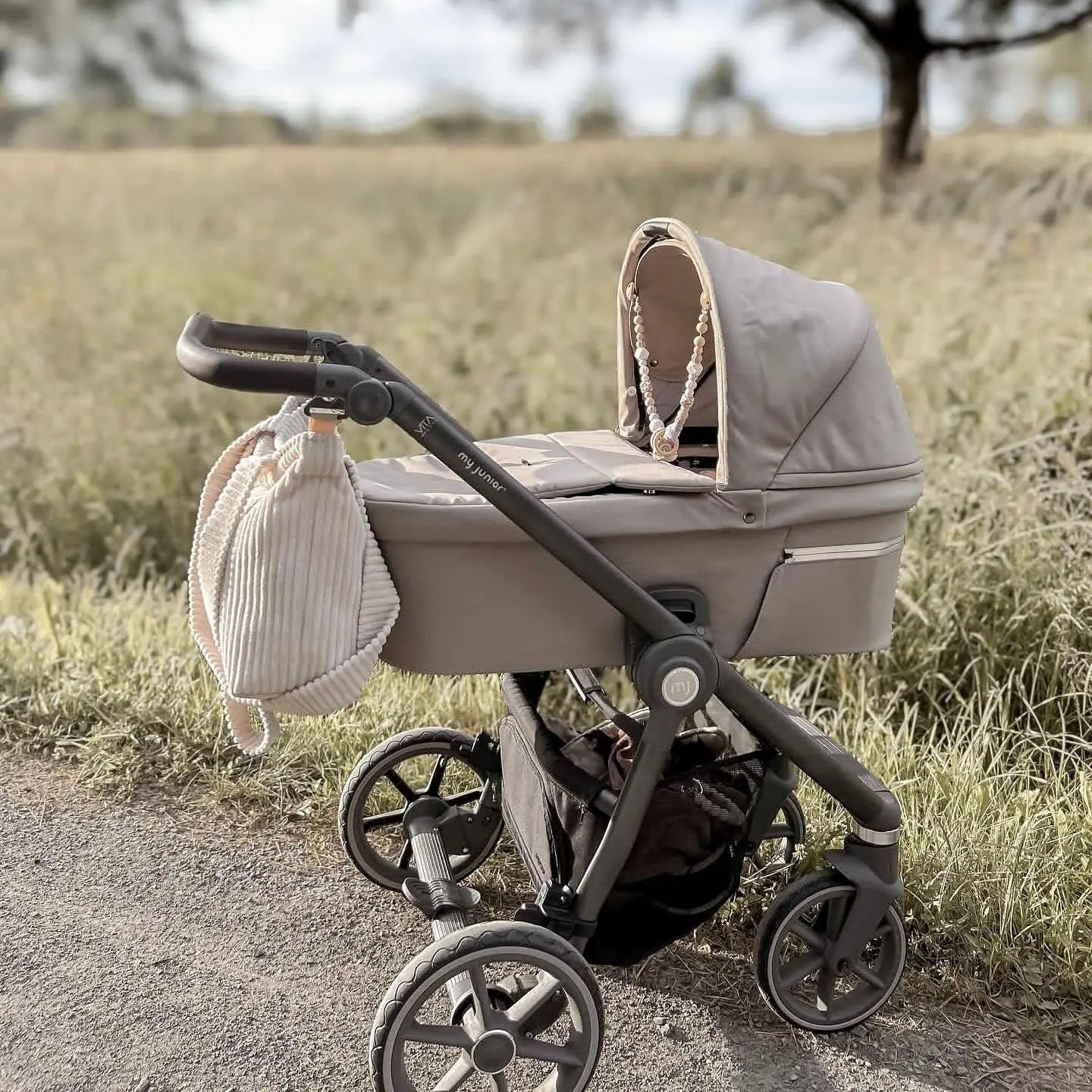 Wickeltasche Kinderwagen Cord - Mom bag-Wickeltasche-District for Kids-Creme-District for Kids