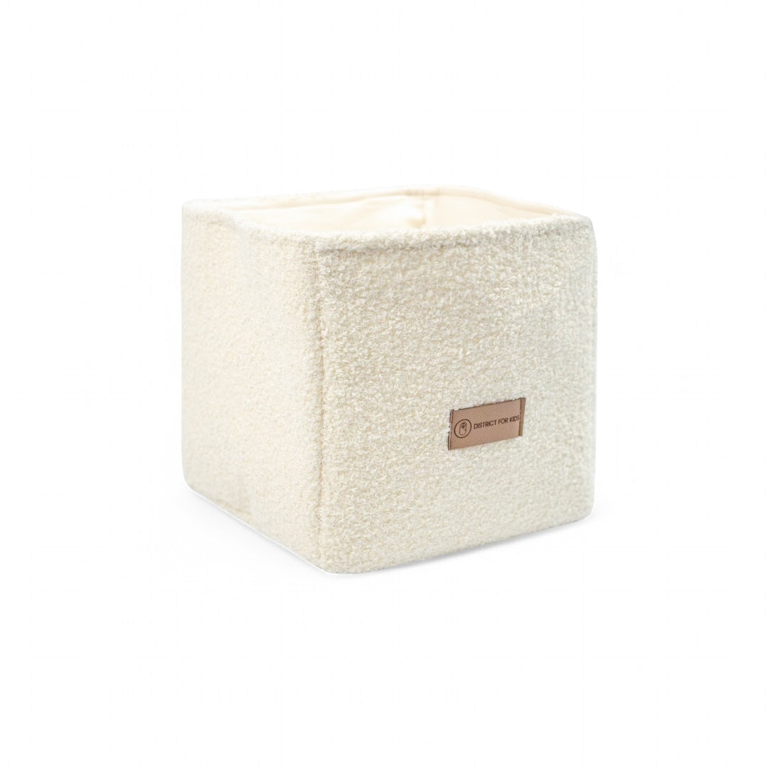 Wickeltisch-Korb aus Teddy Bouclé – Untensillo-Korb-District for Kids-Creme-District for Kids