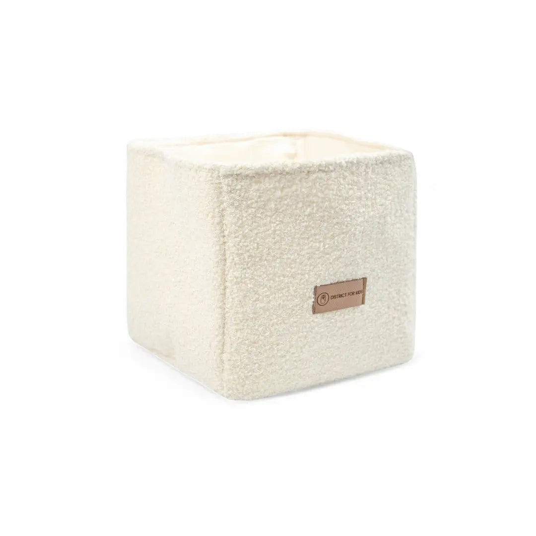 Wickeltisch-Korb aus Teddy Bouclé – Untensillo-Korb-District for Kids-Creme-District for Kids