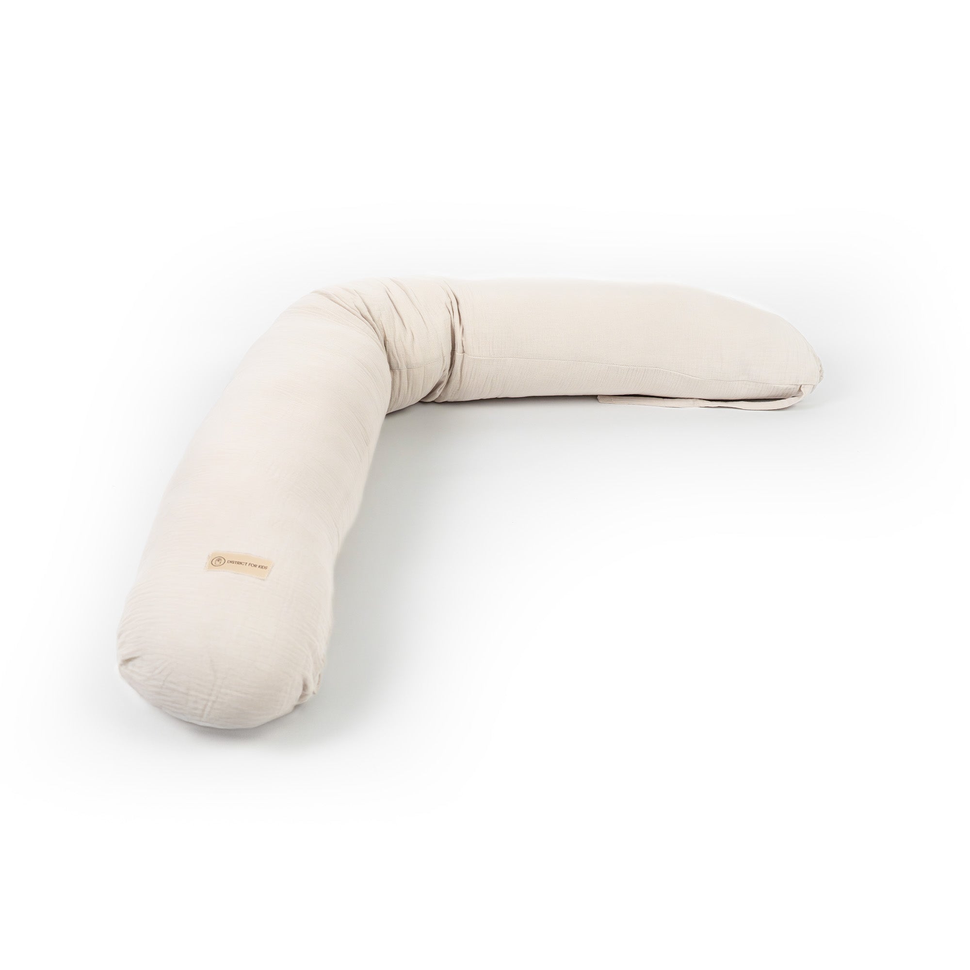 Stillkissen & Schwangerschaftskissen Musselin XXL - ergonomisch & vielseitig - Beige - Stillkissen