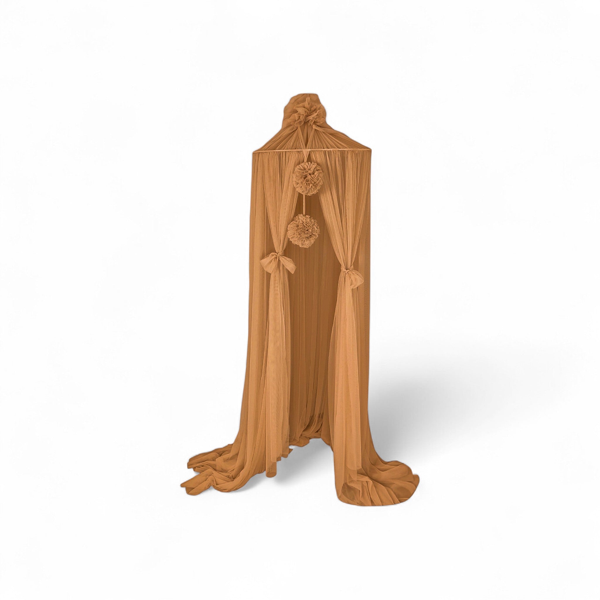 Baldachin aus Tüll – Traumhafte Deko für Baby- & Kinderzimmer - Braun - Baldachine & Betthimmel