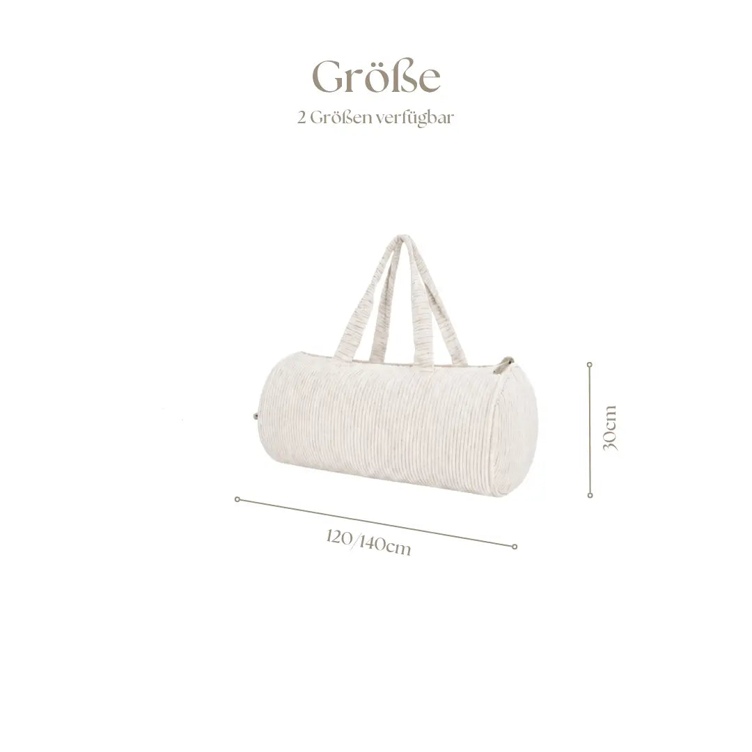 Kinderschlafsack aus Cord inkl. Tasche & Kissen – perfekt für unterwegs & zuhause District for Kids