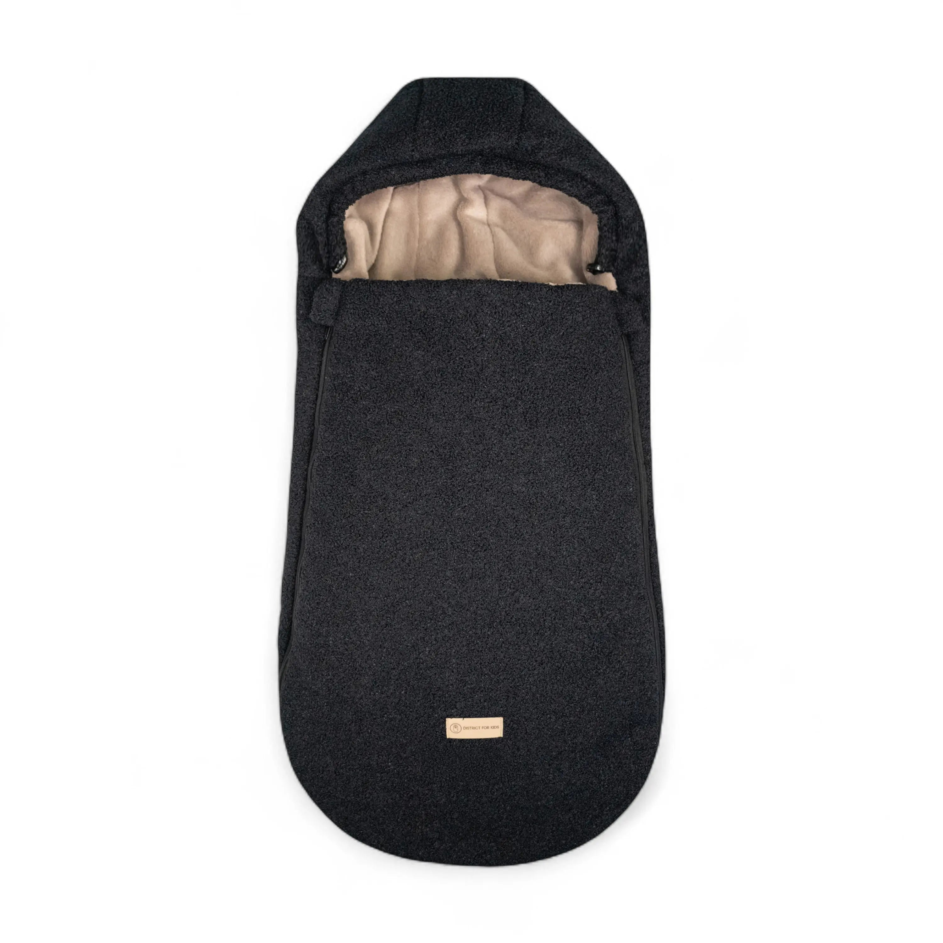 Winterfußsack Teddystoff Bouclé – für Kinderwagen & Autoschale District for Kids