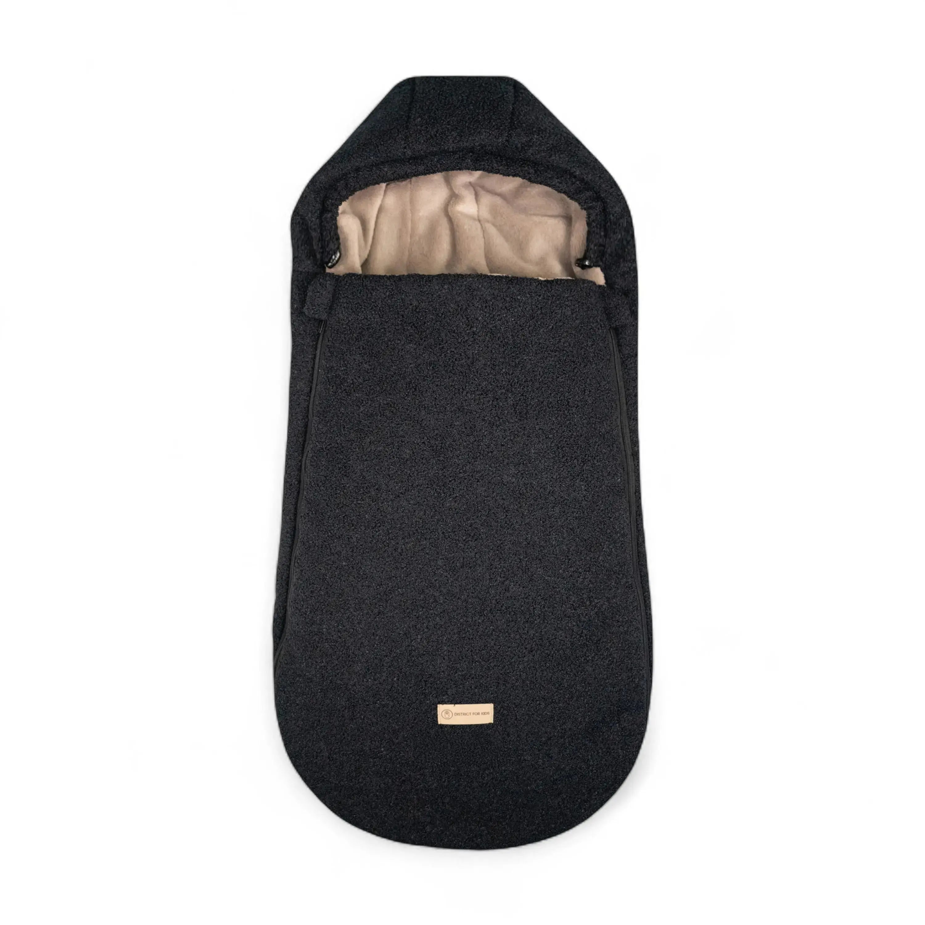Winterfußsack Teddystoff Bouclé – für Kinderwagen & Autoschale District for Kids