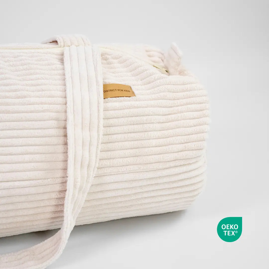Kinderschlafsack aus Cord inkl. Tasche & Kissen – perfekt für unterwegs & zuhause District for Kids