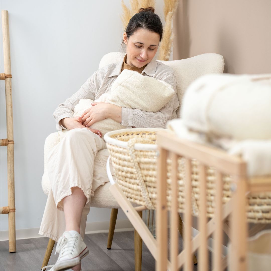 Pucksack Teddystoff Boucle mitwachsend - Nachhaltiger Babyschlafsack - Pucksack