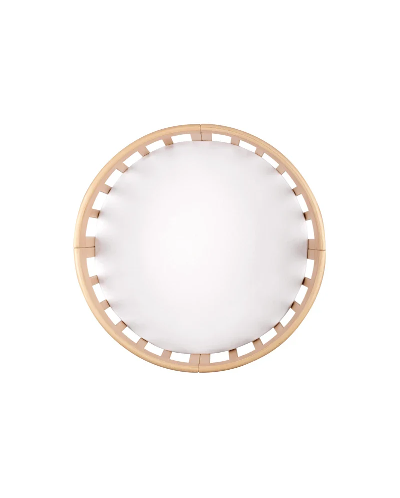 Spannbettlaken wasserdicht für kleine ovale 7-in-1 Babybetten – Schutz & Komfort in einem - Weiß - Bettlaken