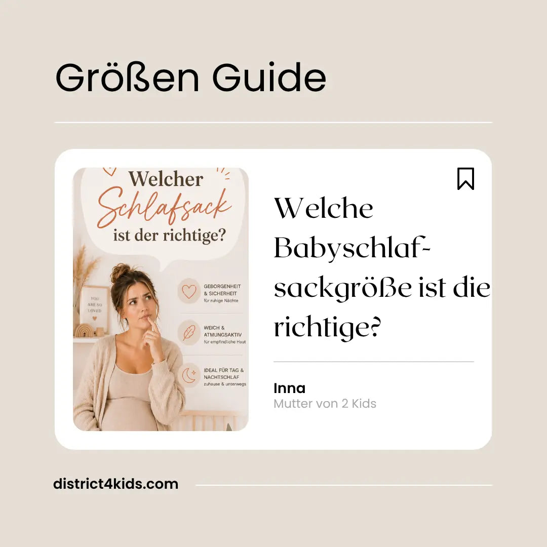 Wie lange braucht ein Baby einen Schlafsack? (Größen-Guide für Eltern) District for Kids