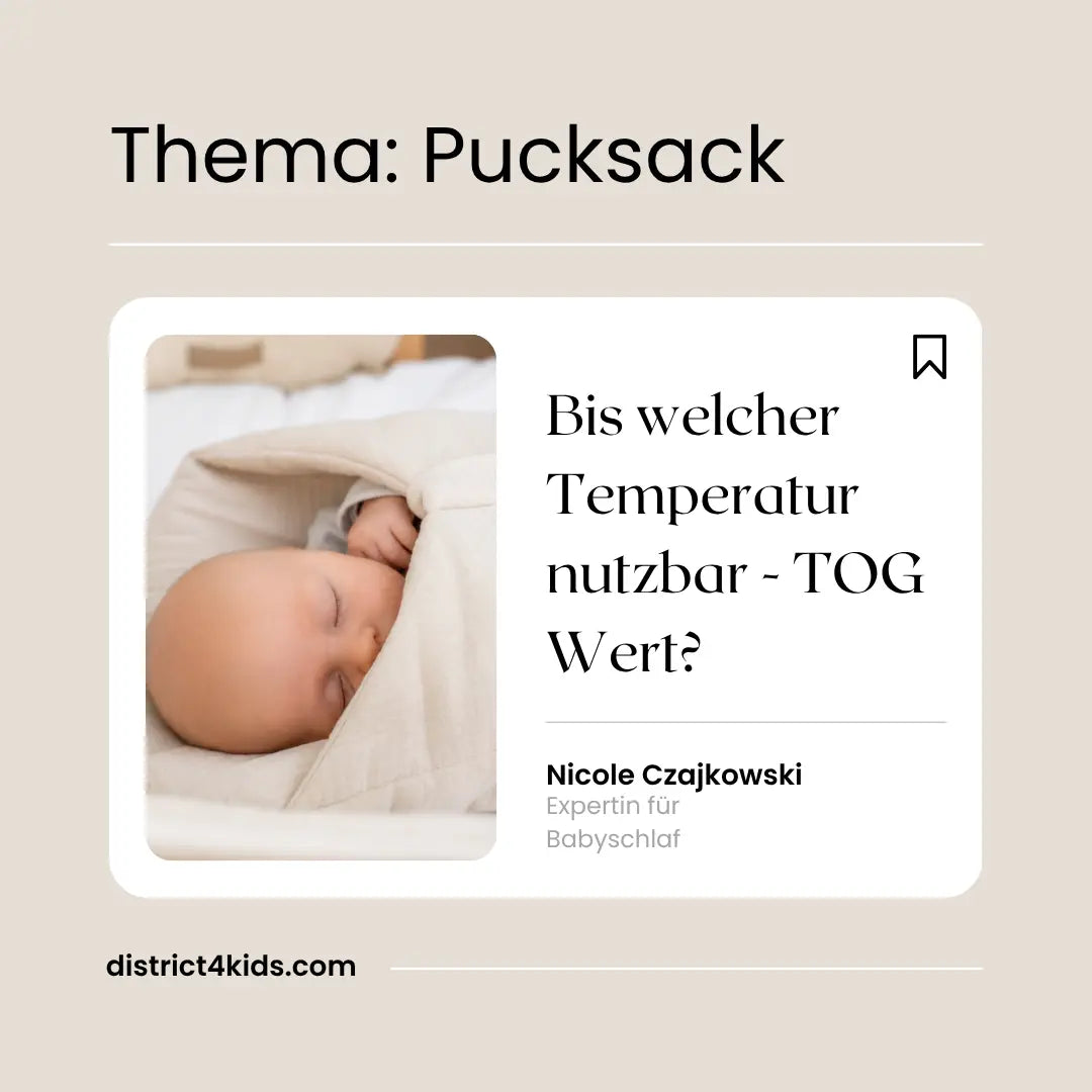 Pucksack im Sommer: Ab welcher Temperatur nutzbar – und welcher TOG ist richtig? District for Kids